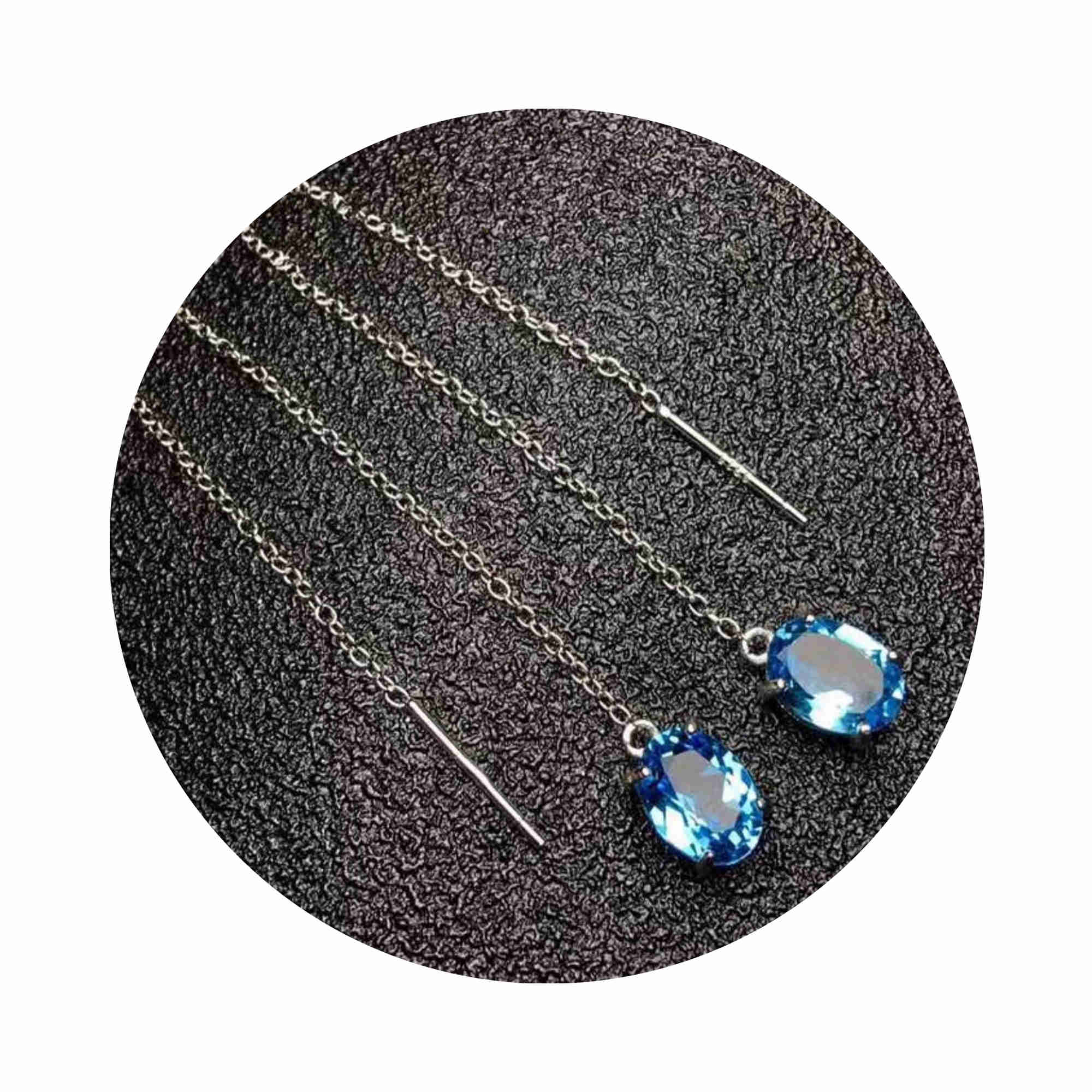 1Pair Multiple Size Oval Bezel Solid 925 Sterling Silver Gemstone Prong Earrings Settings DIY Ear Wire Supplies Findings Rose Gold Plated 3.7'' 1706033 - Click Image to Close