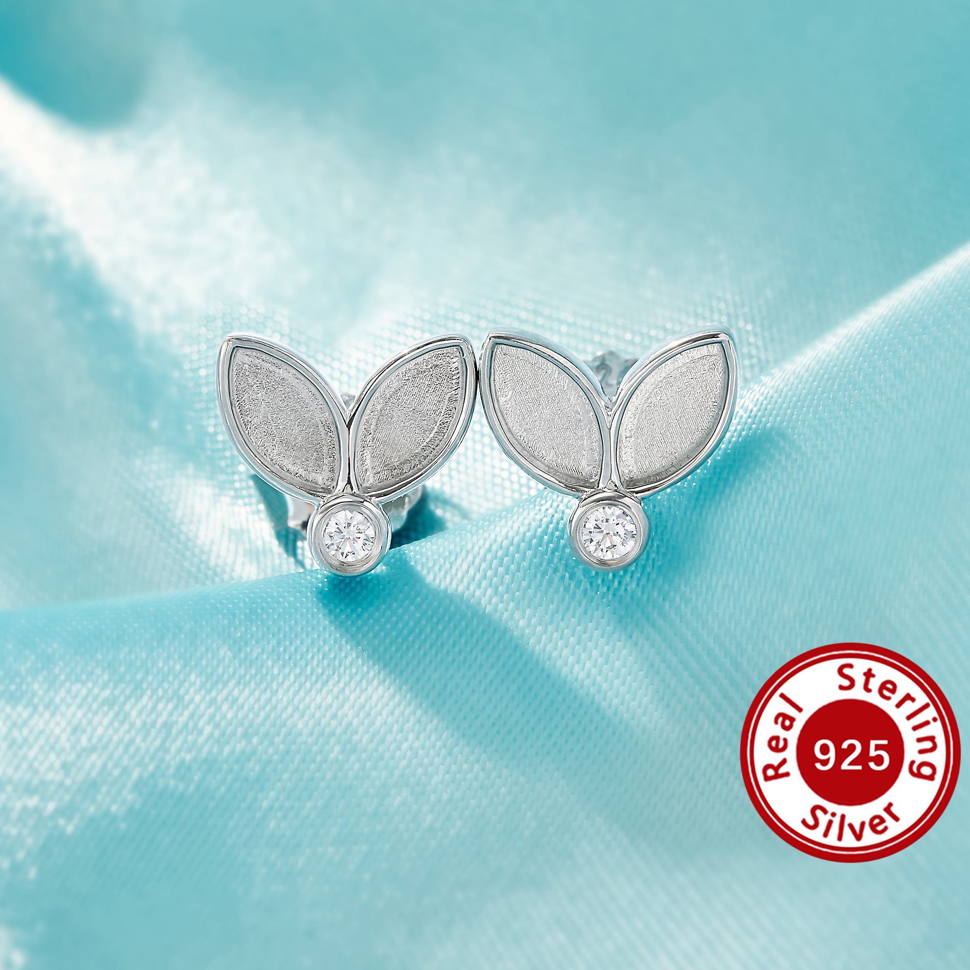 Keepsake Breast Milk Resin Double 3x6MM Marquise Bezel Studs Earrings Settings,Birthstone Solid 925 Sterling Silver Earrings,DIY Earring Supplies 1706230-1