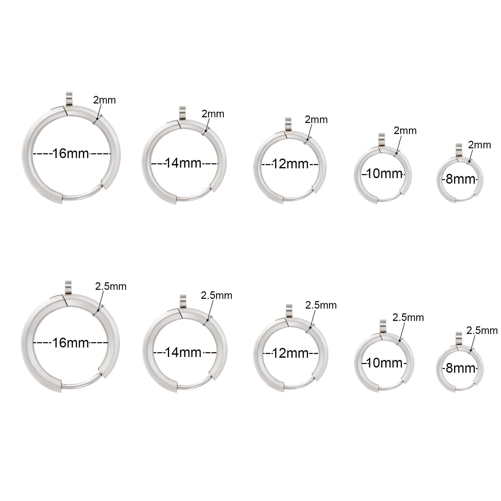 1Pair Minimalist Round Circle Hoop Earrings With Loops,Stainless Steel Ear Hooks,Simple Earring,Tiny Hoop Earrings,DIY Earrings Blank Supplies 1706235
