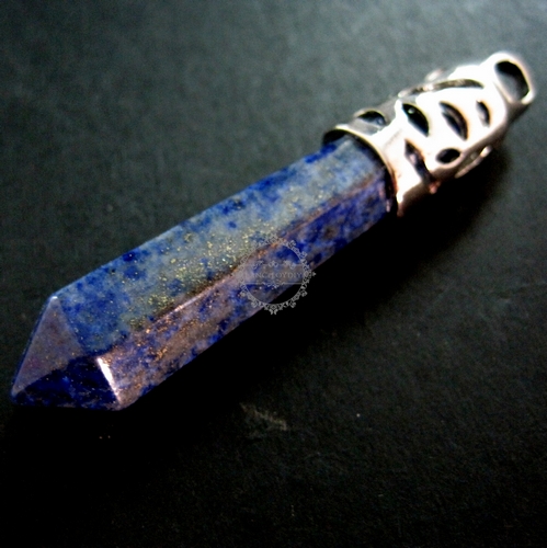 1pcs 60x10mm faceted pillar blue lapis lazuli stick stone pendant charm DIY jewelry findings supplies 1800093 - Click Image to Close