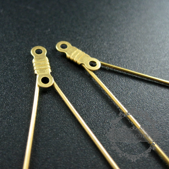 20 Pieces  Raw Brass  Pendant  Charm  Triangle 15x15mm C1742P340