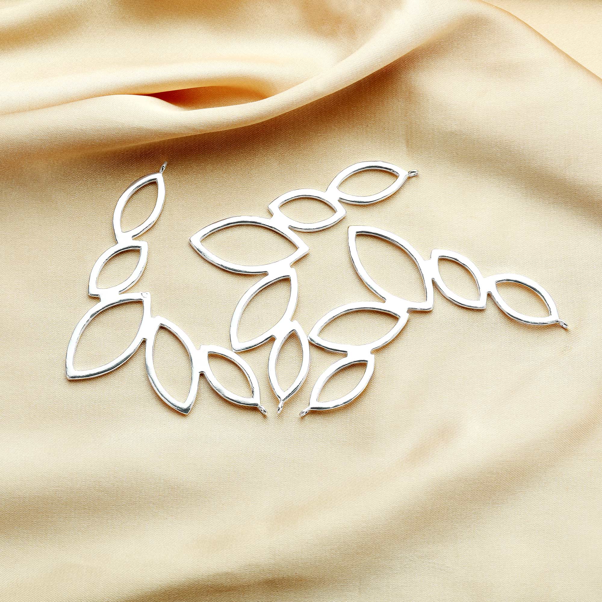 45x60MM Marquise Loop Pendant Charm,Frame Curved Solid 925 Sterling Silver Charm,Minimalist Charm,DIY Jewelry Supplies 1820336 - Click Image to Close