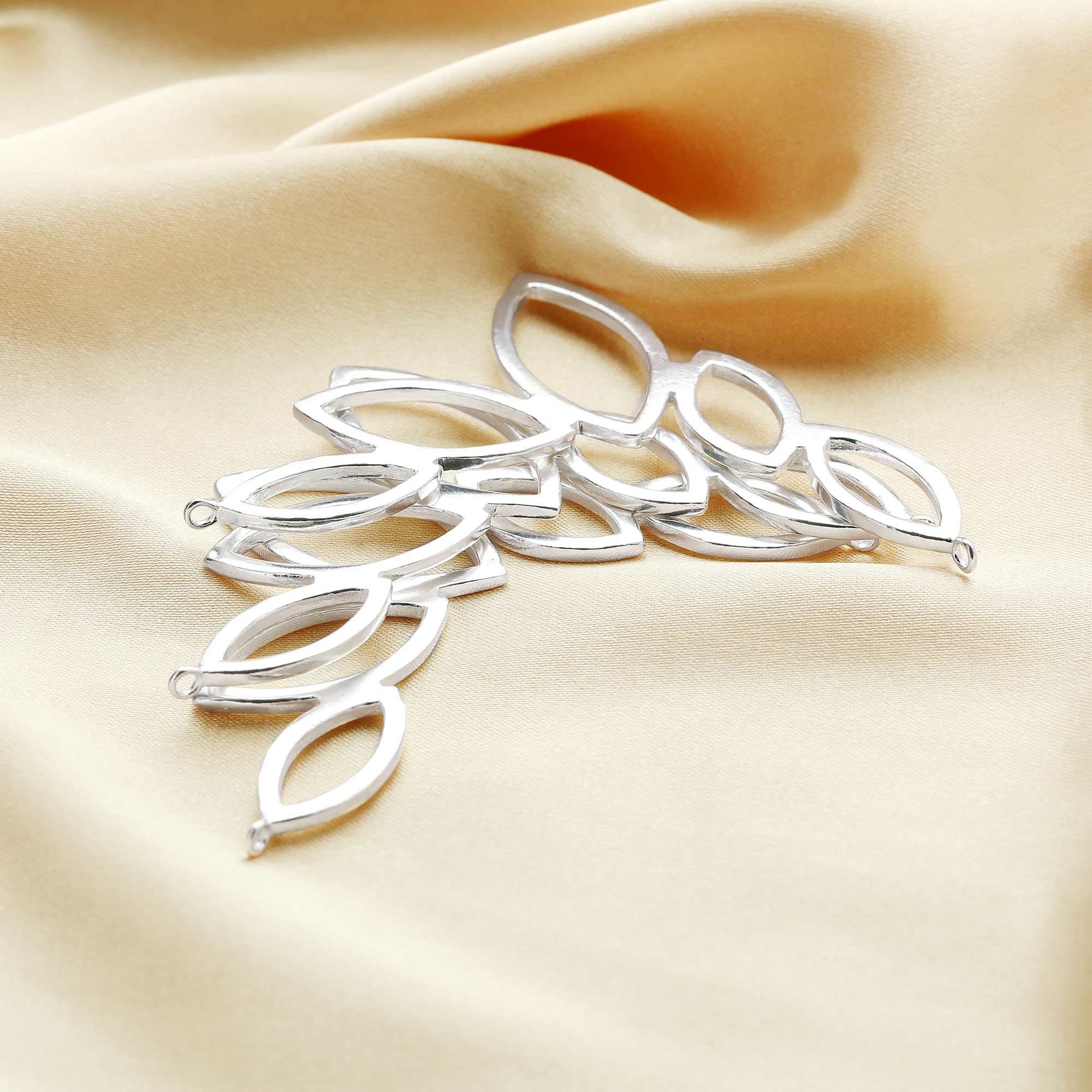 45x60MM Marquise Loop Pendant Charm,Frame Curved Solid 925 Sterling Silver Charm,Minimalist Charm,DIY Jewelry Supplies 1820336 - Click Image to Close