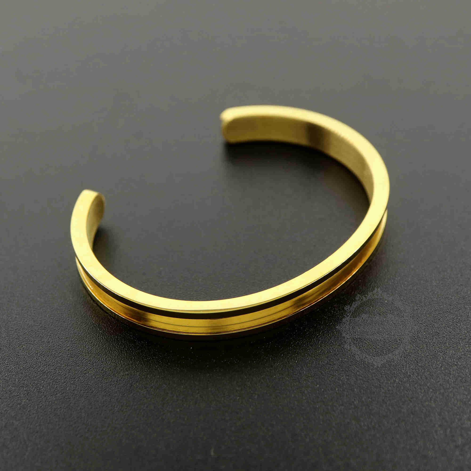 1Pcs 7x57MM Silver,Gold,Rose Gold Stainless Steel Bracelet Bangle with 4MM Width 1.5MM Depth Bezel DIY Supplies 1900175 - Click Image to Close