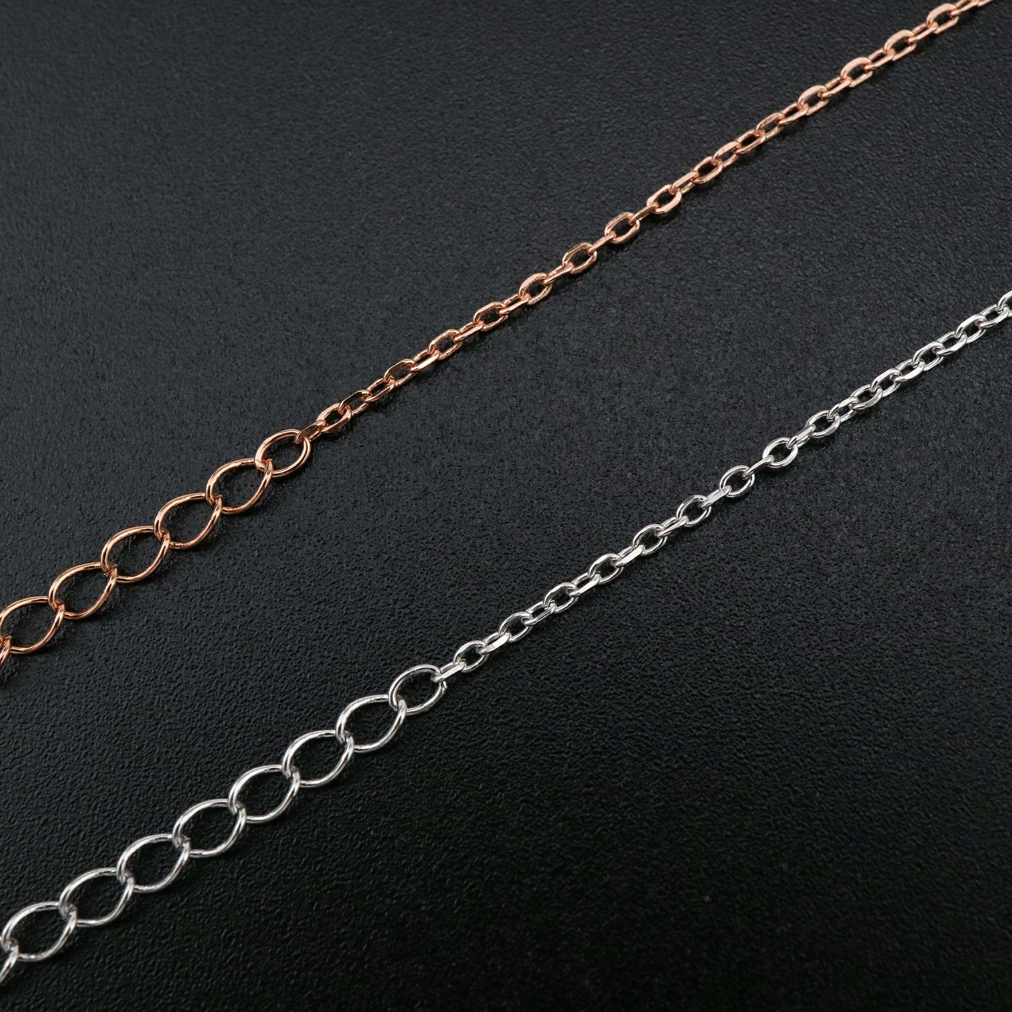 1Pcs 4x6MM Rectangle Prong Bezel Bracelet Settings Three Stones Rose Gold Plated Solid 925 Sterling Silver Tray for Gemstone 6''+1.6'' 1900244 - Click Image to Close