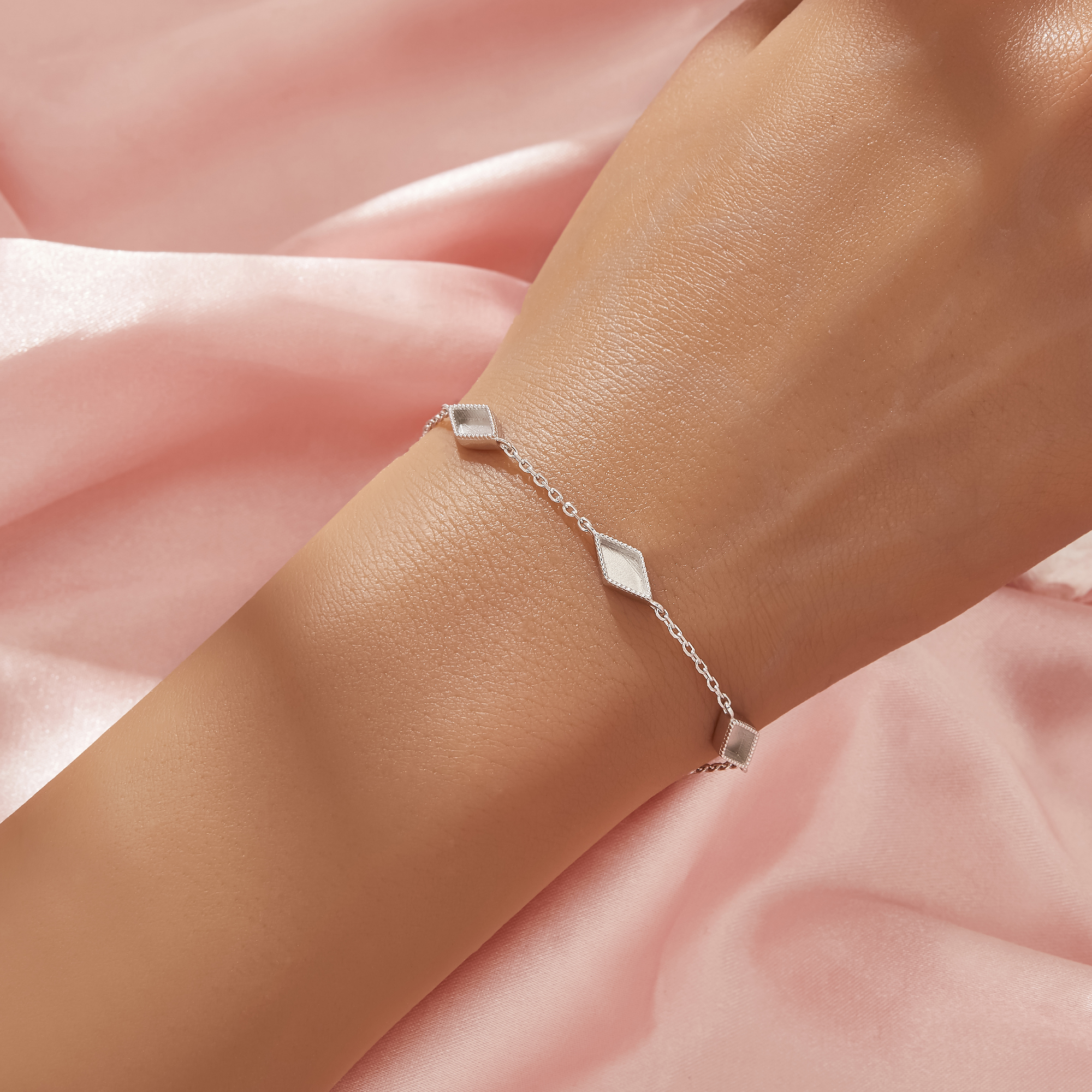 Keepsake Breast Milk Resin Kite Cut Bezel Bracelet Settings,Solid 925 Sterling Silver Bracelet,Minimalist Kite Cut Bracelet,DIY Bracelet Supplies 6.6''+1.6