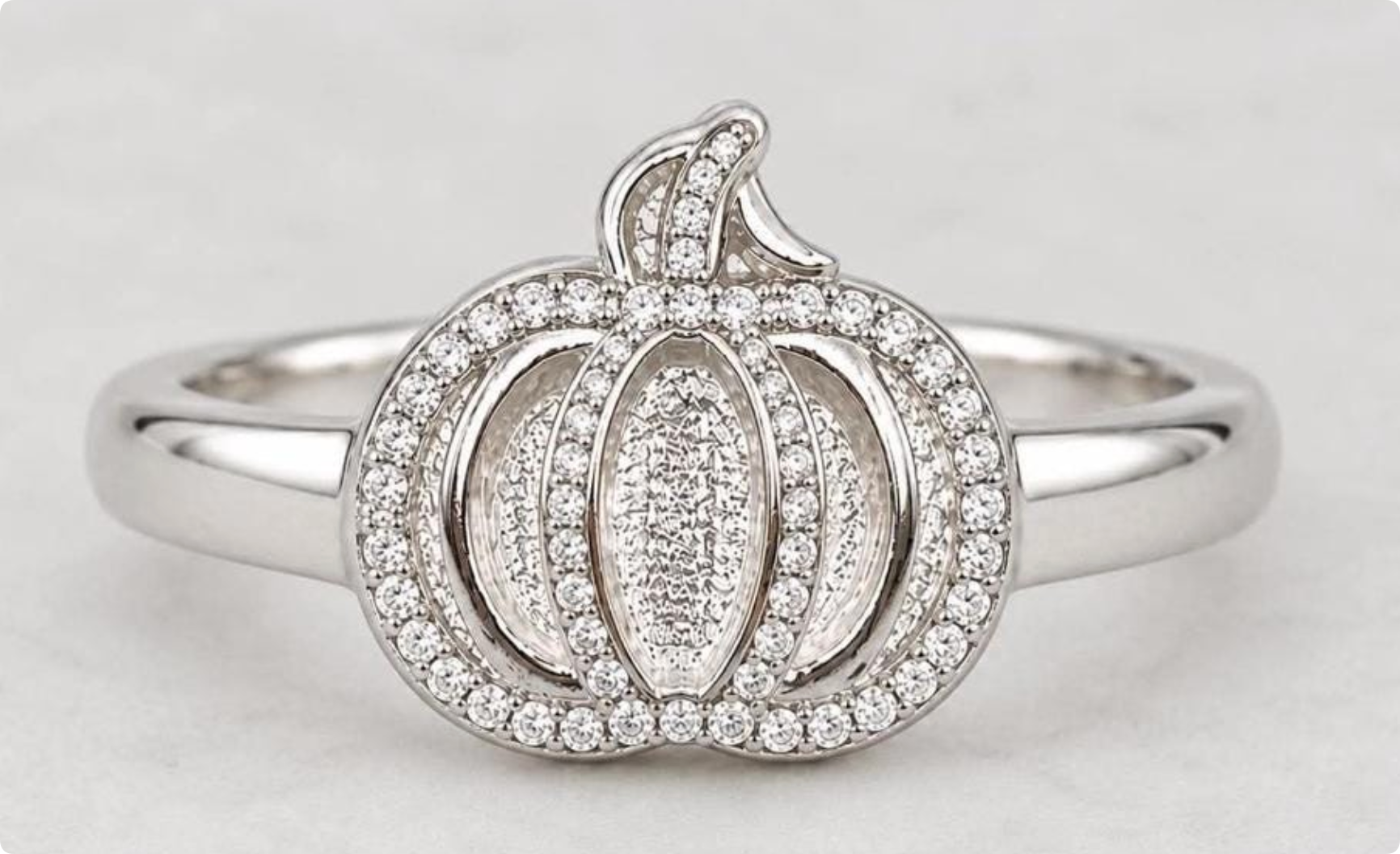 Customized 10mm pumpkin size 8.5 with nov. stone white gold plated 925 silevr ring 20261022 Mason