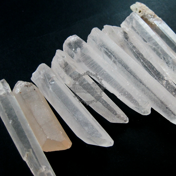 1pcs 45-70mm long organic nugget random shape natural rock crystal quartz stick loose beads findings supplies 3000025 - Click Image to Close