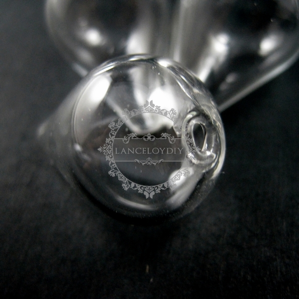 5pcs 17x25mm water drop glass beads bottles with 2mm open mouth transparent DIY glass pendant charm findings supplies 3070051 - Click Image to Close