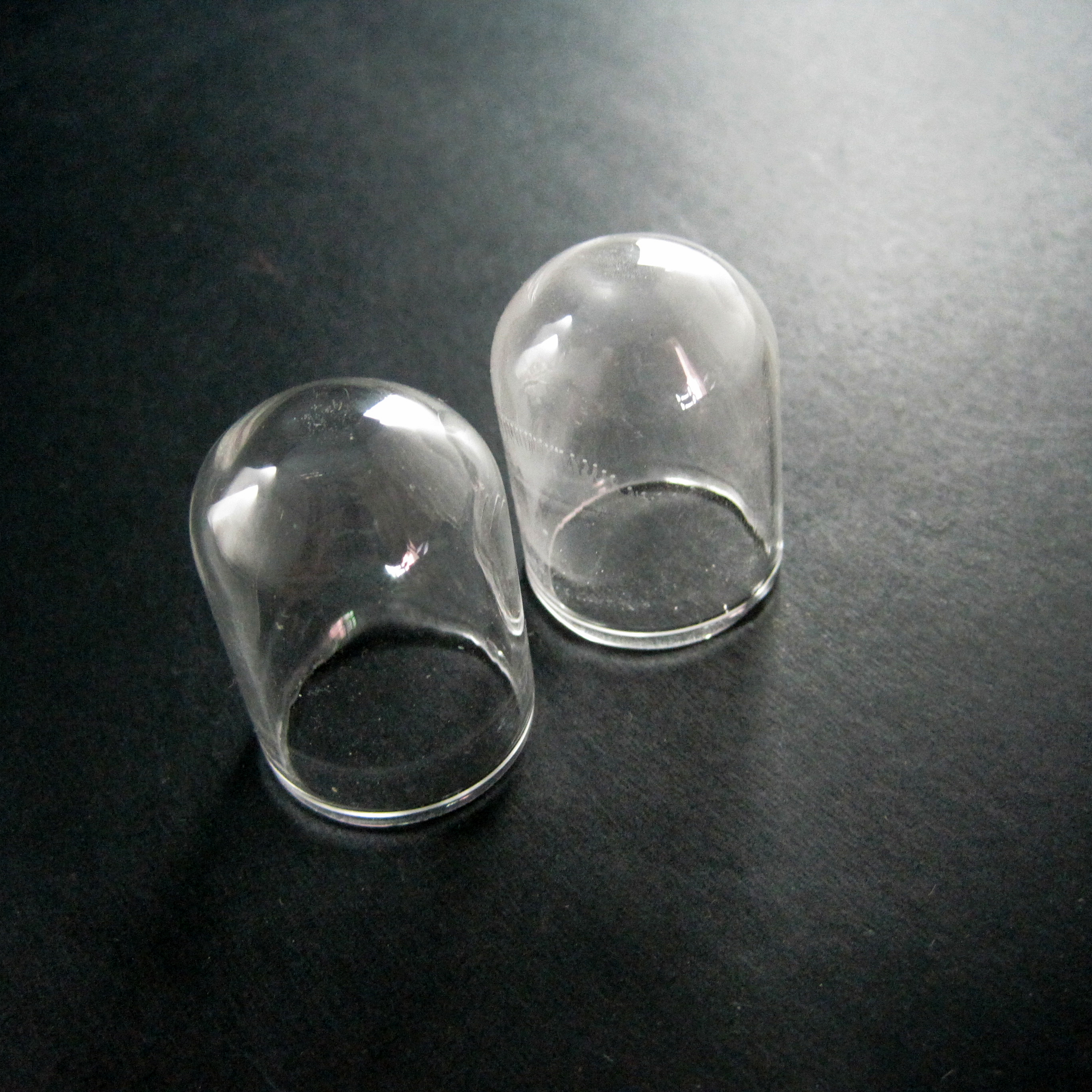 5pcs 18x25mm transparent glass tube dome cover DIY settings supplies findings 3070057-1 - Click Image to Close