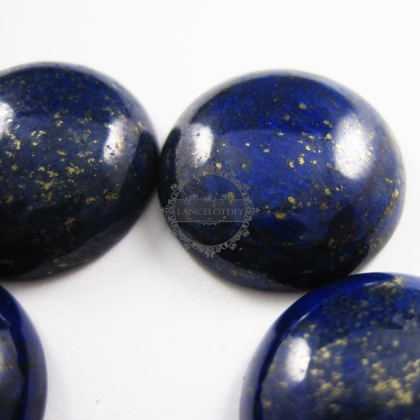 4pcs 16mm blue lapis lazuli round cabochon special jewelry findings supplies for ring,earrings 4110038 - Click Image to Close