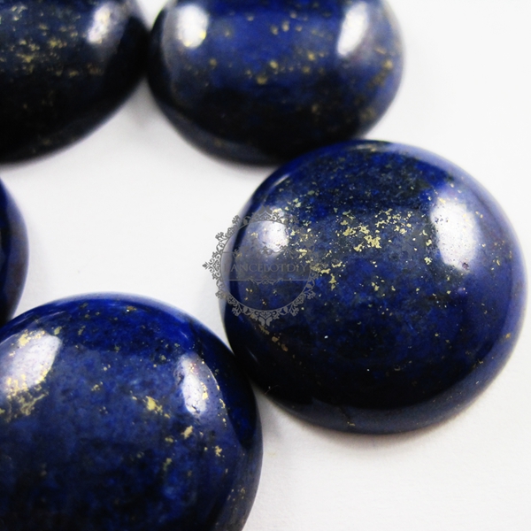4pcs 16mm blue lapis lazuli round cabochon special jewelry findings supplies for ring,earrings 4110038 - Click Image to Close