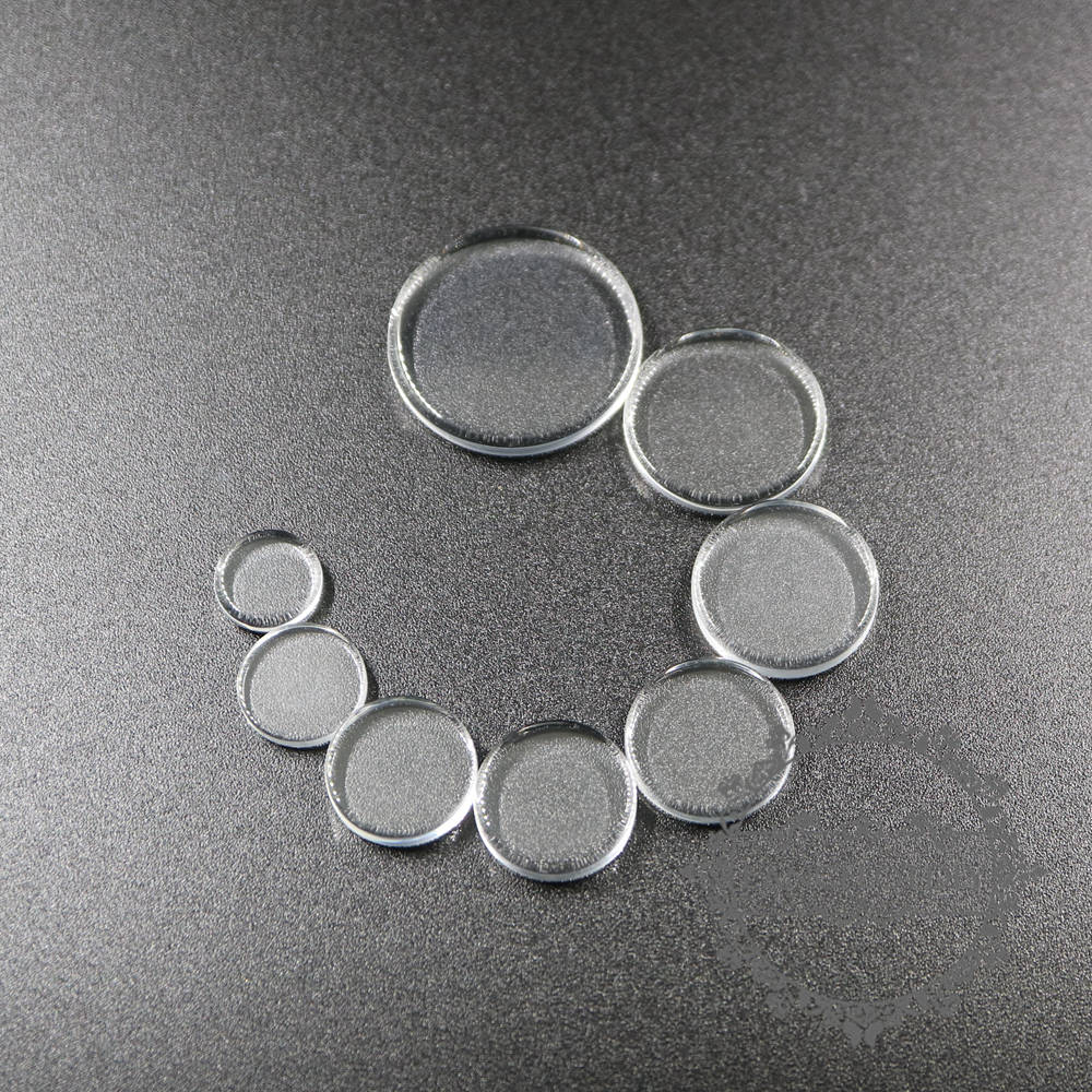 50pcs 10mm round flat transparent glass cabochon DIY supplies 4110152-1 - Click Image to Close