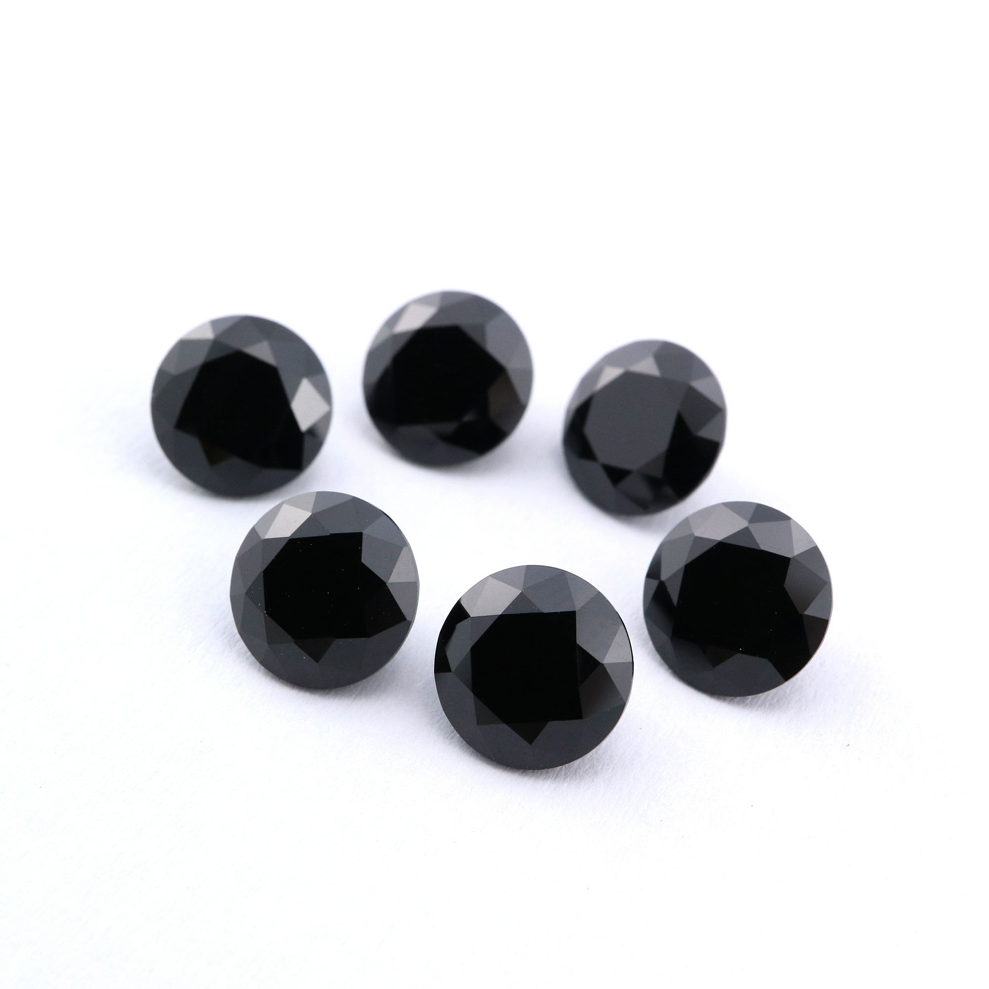 1Pcs 1-9MM Round Black Spinel Faceted Cut Loose Gemstone Natural Semi Precious Stone DIY Jewelry Supplies 4110164 - Click Image to Close