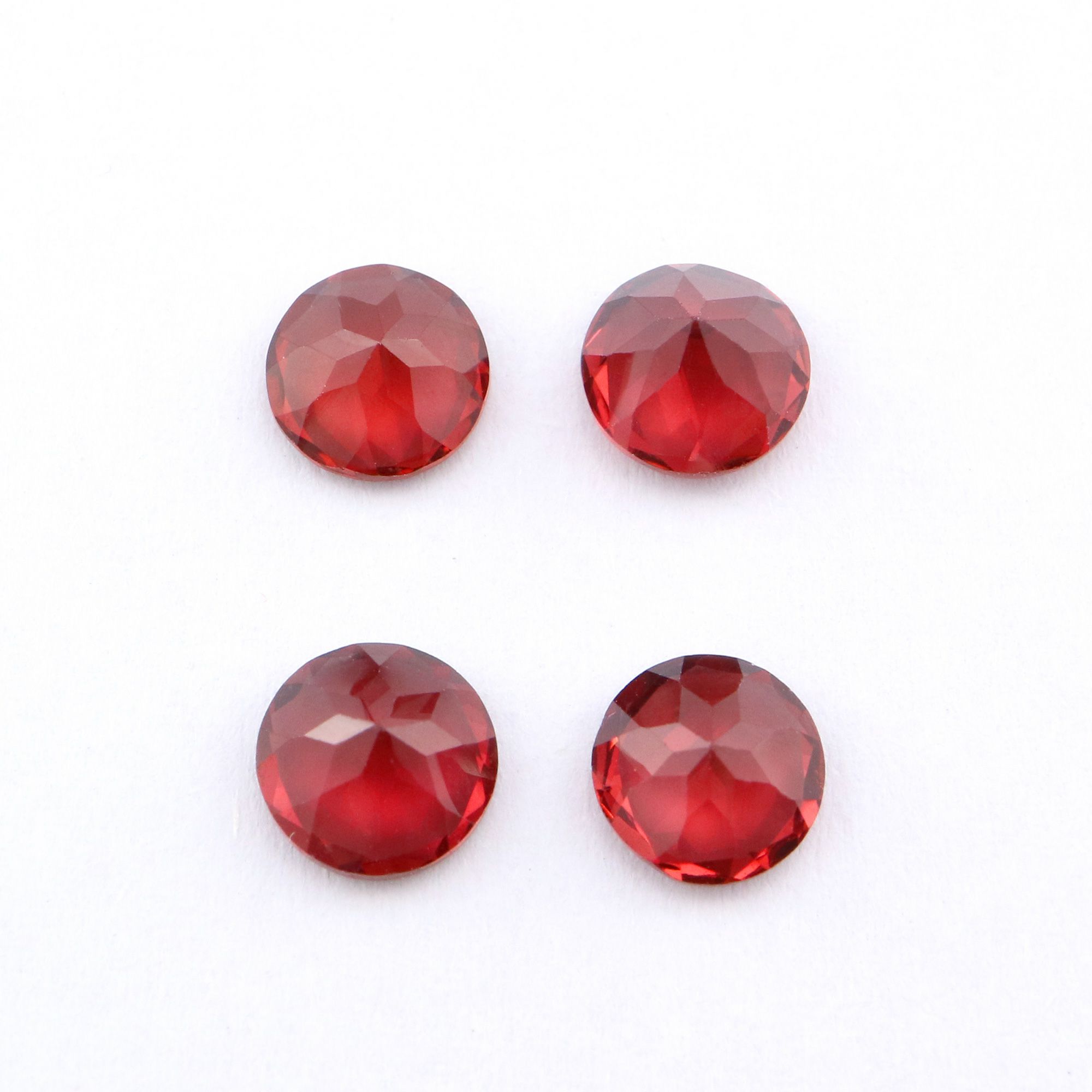 1Pcs Round Red Garnet January Birthstone Faceted Cut Loose Gemstone Nature Semi Precious Stone DIY Jewelry Supplies 4110168 - Click Image to Close