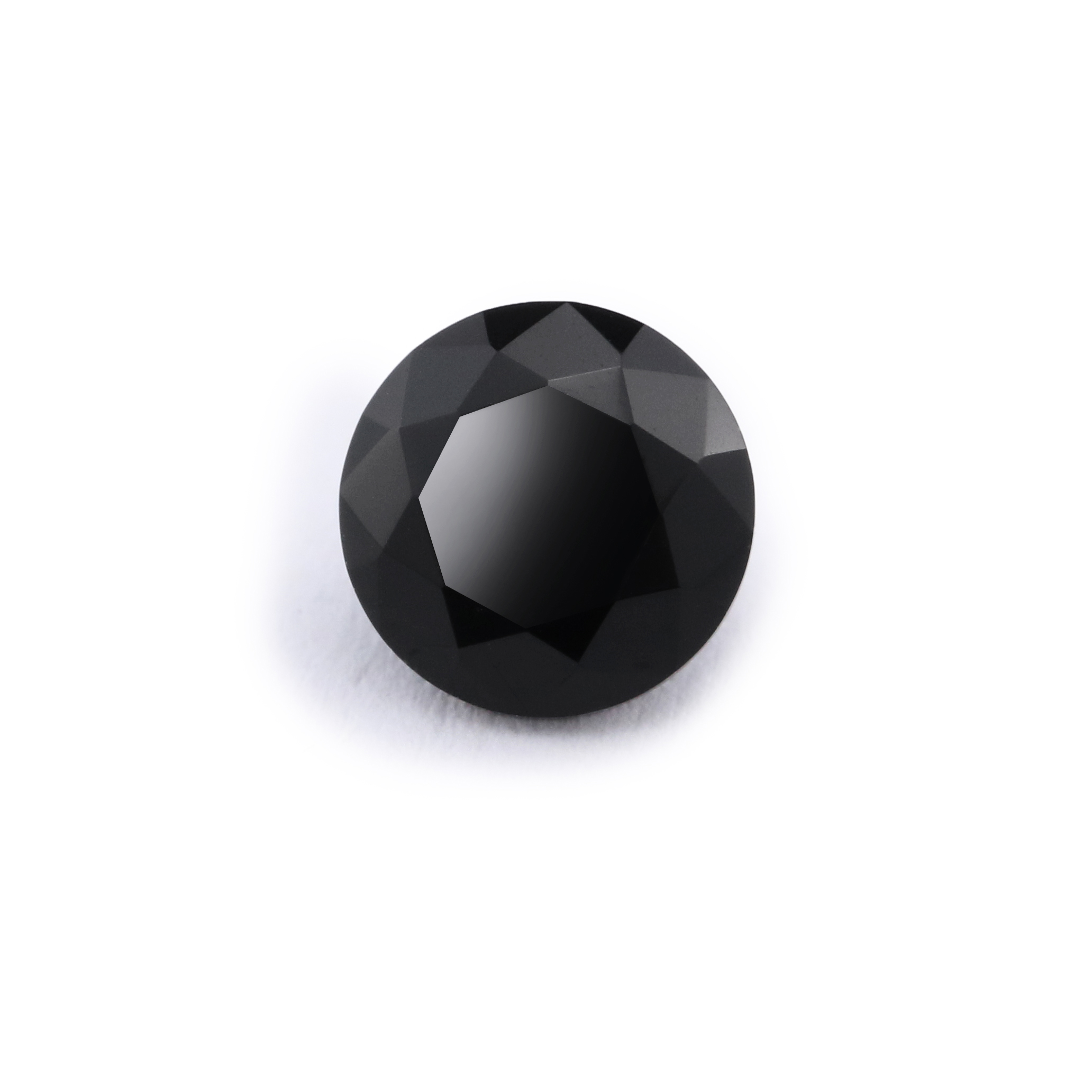 1Pcs Natural Round Black Onyx Faceted Cut Loose Gemstone Nature Semi Precious Stone DIY Jewelry Supplies 4110170 - Click Image to Close