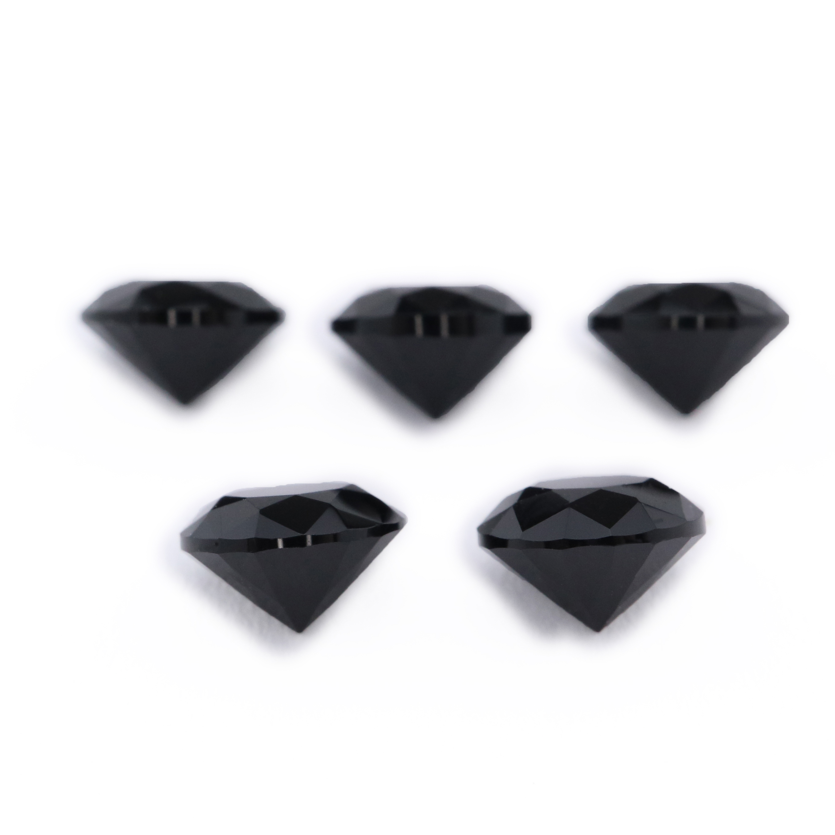 5Pcs Natural Round Black Onyx Faceted Cut Loose Gemstone Nature Semi Precious Stone DIY Jewelry Supplies 4110170 - Click Image to Close