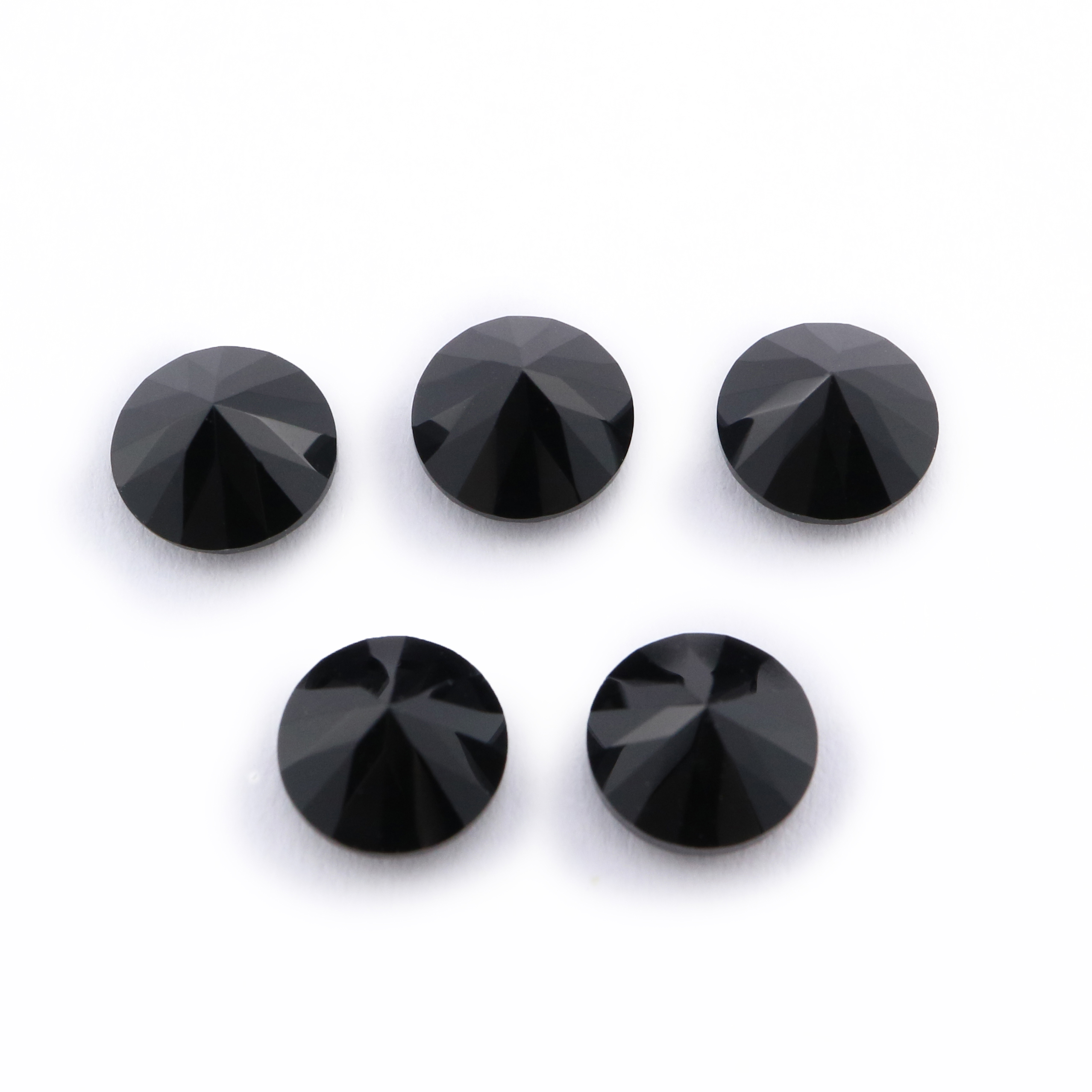 1Pcs Natural Round Black Onyx Faceted Cut Loose Gemstone Nature Semi Precious Stone DIY Jewelry Supplies 4110170 - Click Image to Close