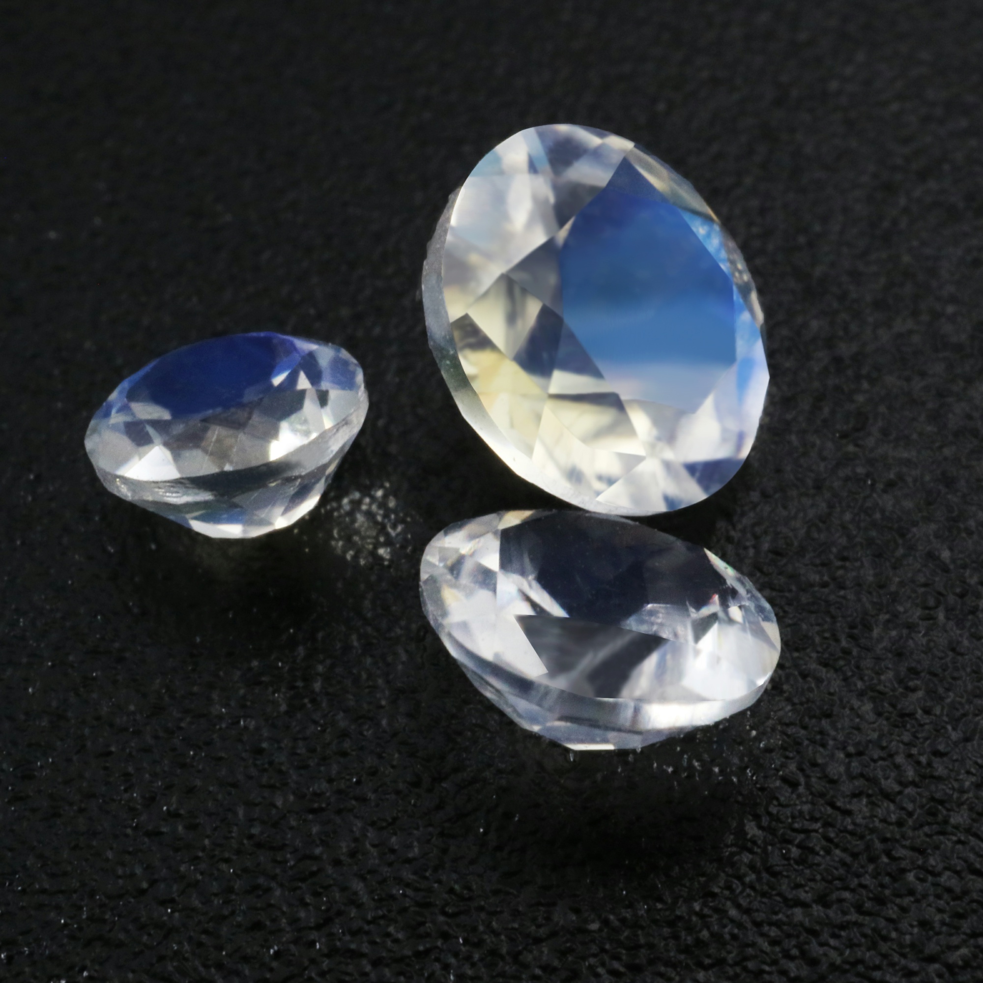 1Pcs Round Blue Moonstone June Birthstone Faceted Cut AAA Grade Loose Gemstone Natural Semi Precious Stone DIY Jewelry Supplies 4110174 - Click Image to Close