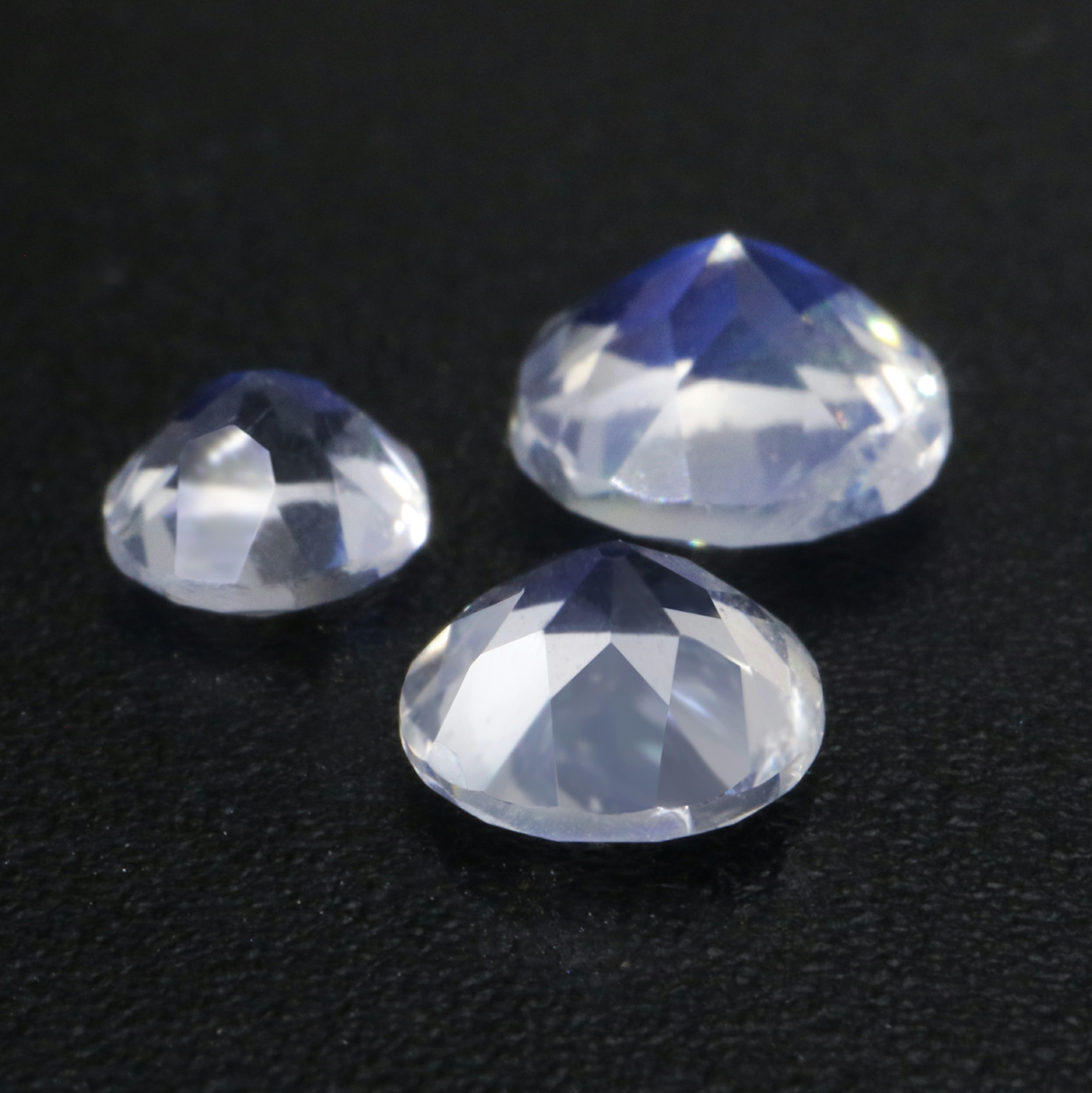 1Pcs Round Blue Moonstone June Birthstone Faceted Cut AAA Grade Loose Gemstone Natural Semi Precious Stone DIY Jewelry Supplies 4110174 - Click Image to Close