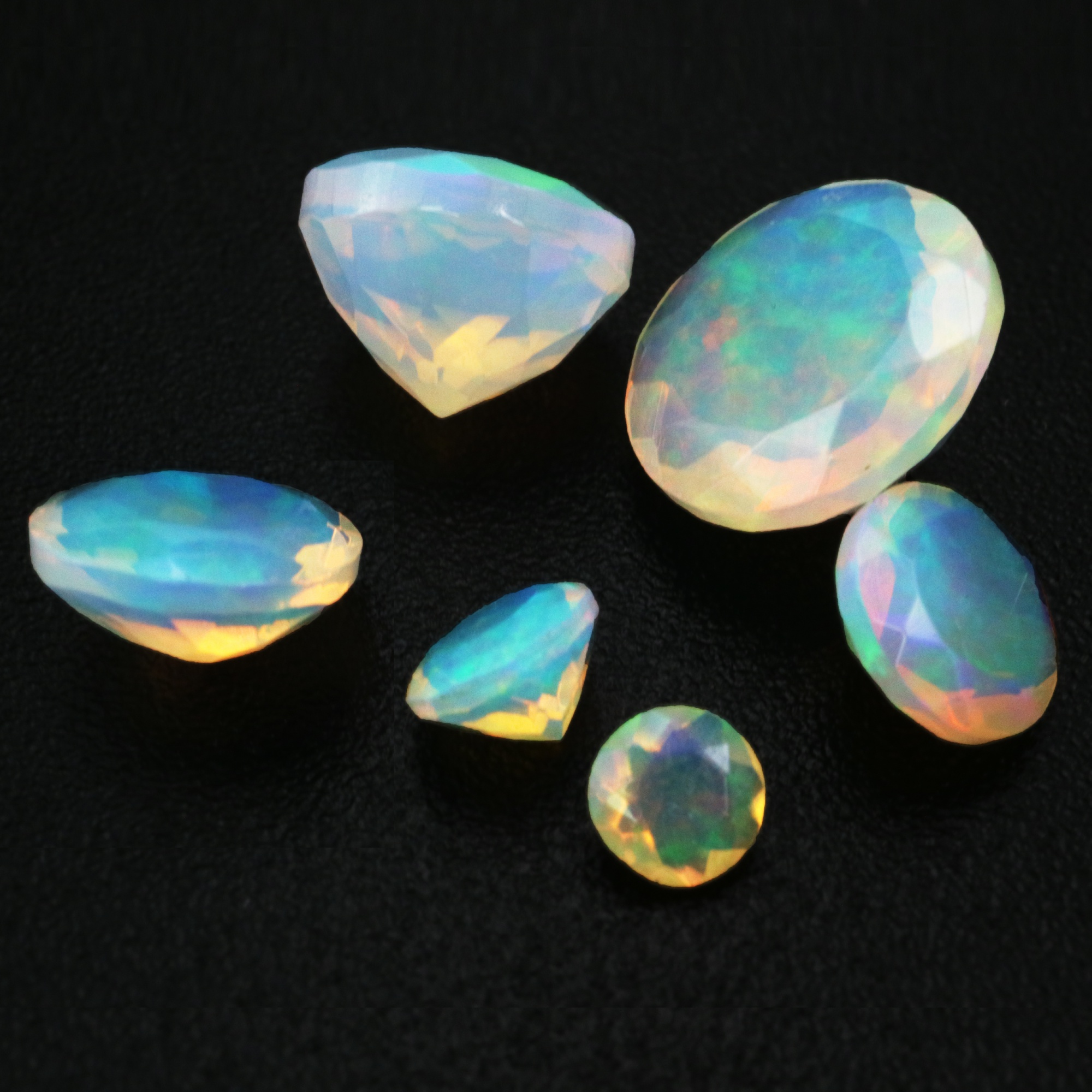 1Pcs Round Africa Opal October Birthstone Color Changing Faceted Cut AAA Grade Loose Gemstone Natural Semi Precious Stone DIY Jewelry Supplies 4110175 - Click Image to Close