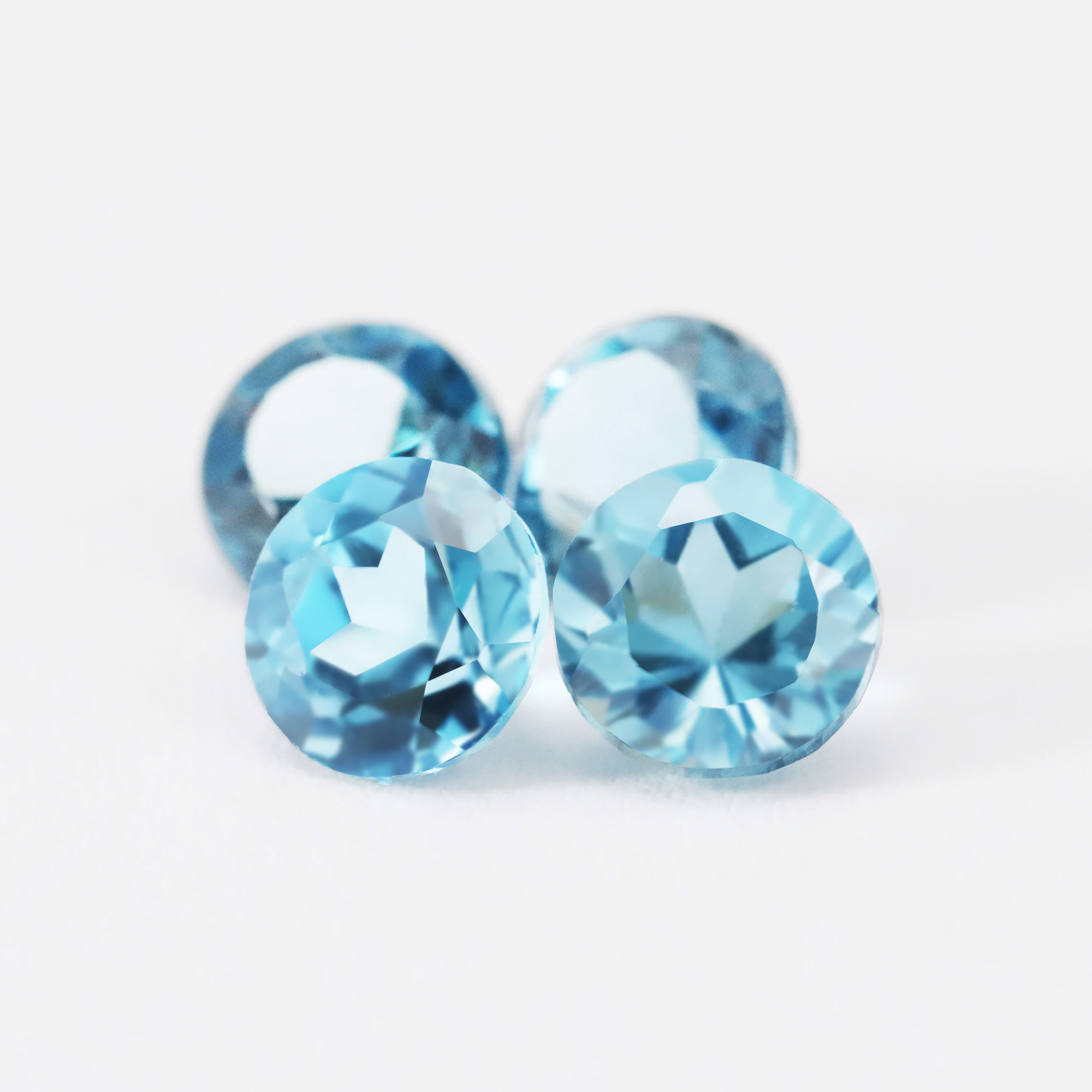 2-8MM Natural Round Faceted London Blue Topaz Gemstone November Birthstone DIY Loose Semi Precious Gemstone DIY Jewelry Supplies 4110177 - Click Image to Close