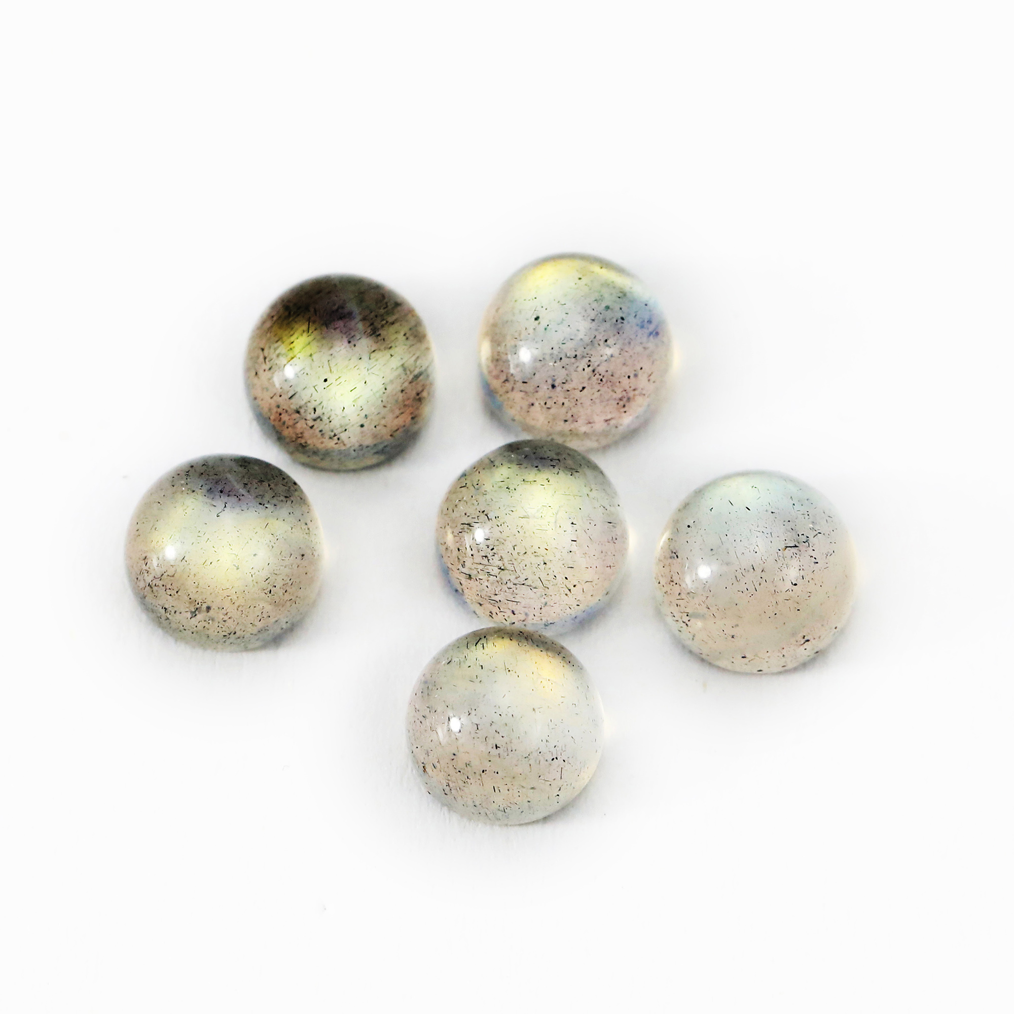 6MM Labradorite Round Cabochon Natural Gemstone for DIY Jewelry Supplies 4110179 - Click Image to Close