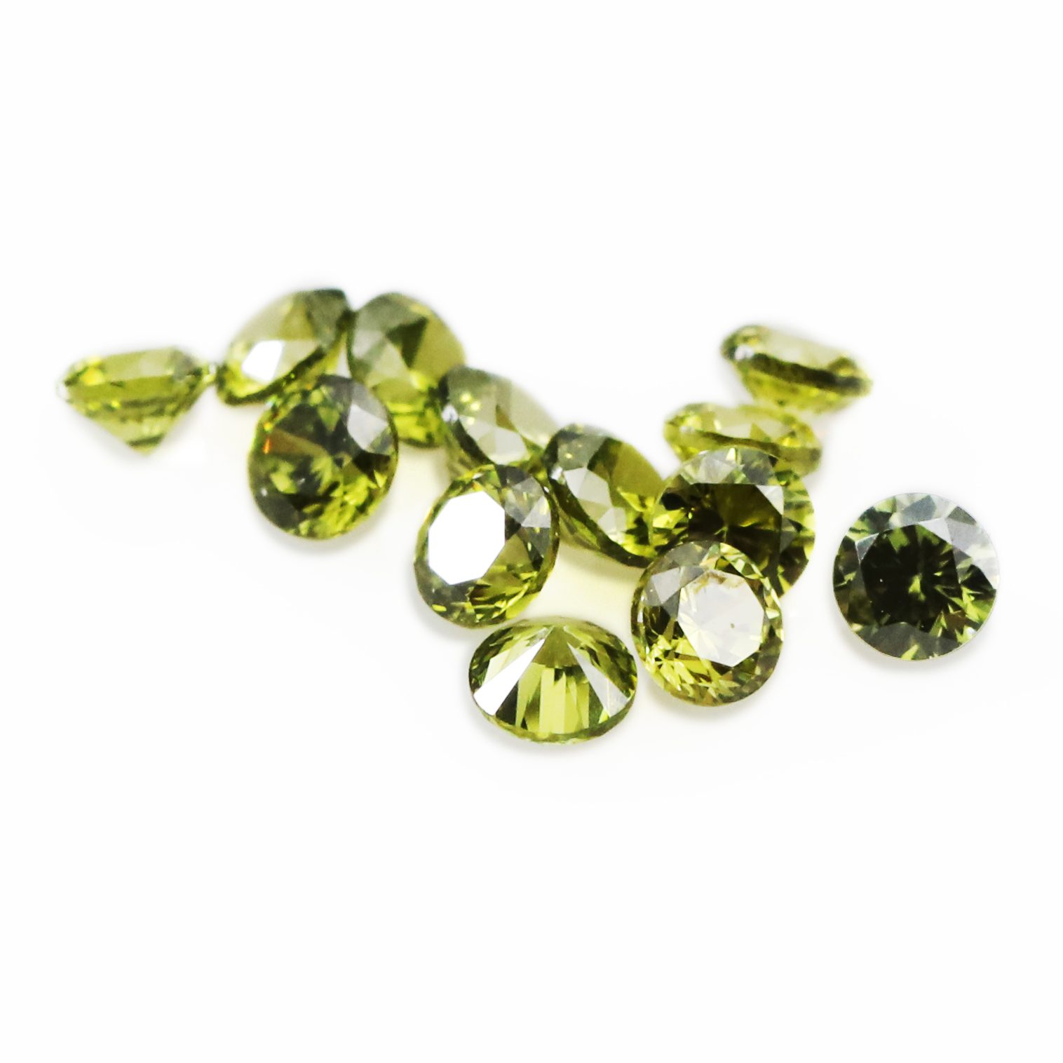 5Pcs January February April June August October November Imitation Birthstone Round Faceted Cubic Zirconia CZ Stone DIY Loose Stone Supplies 4110183-1