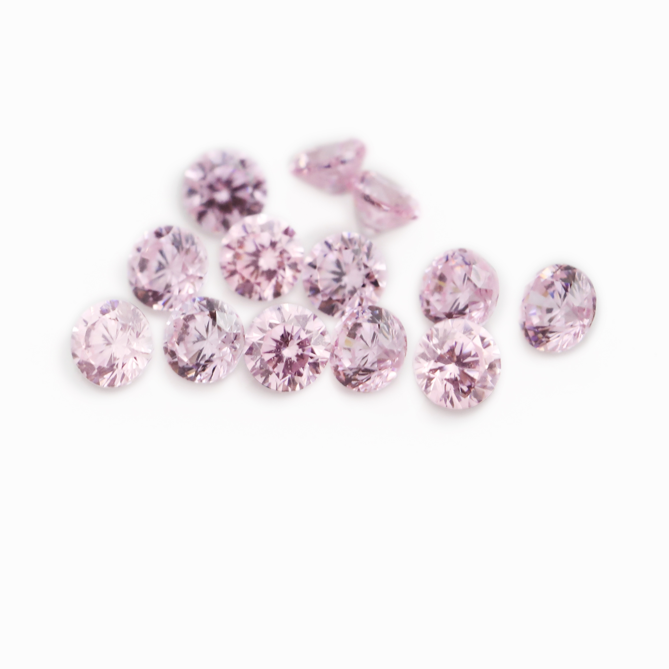 5Pcs January February April June August October November Imitation Birthstone Round Faceted Cubic Zirconia CZ Stone DIY Loose Stone Supplies 4110183-1
