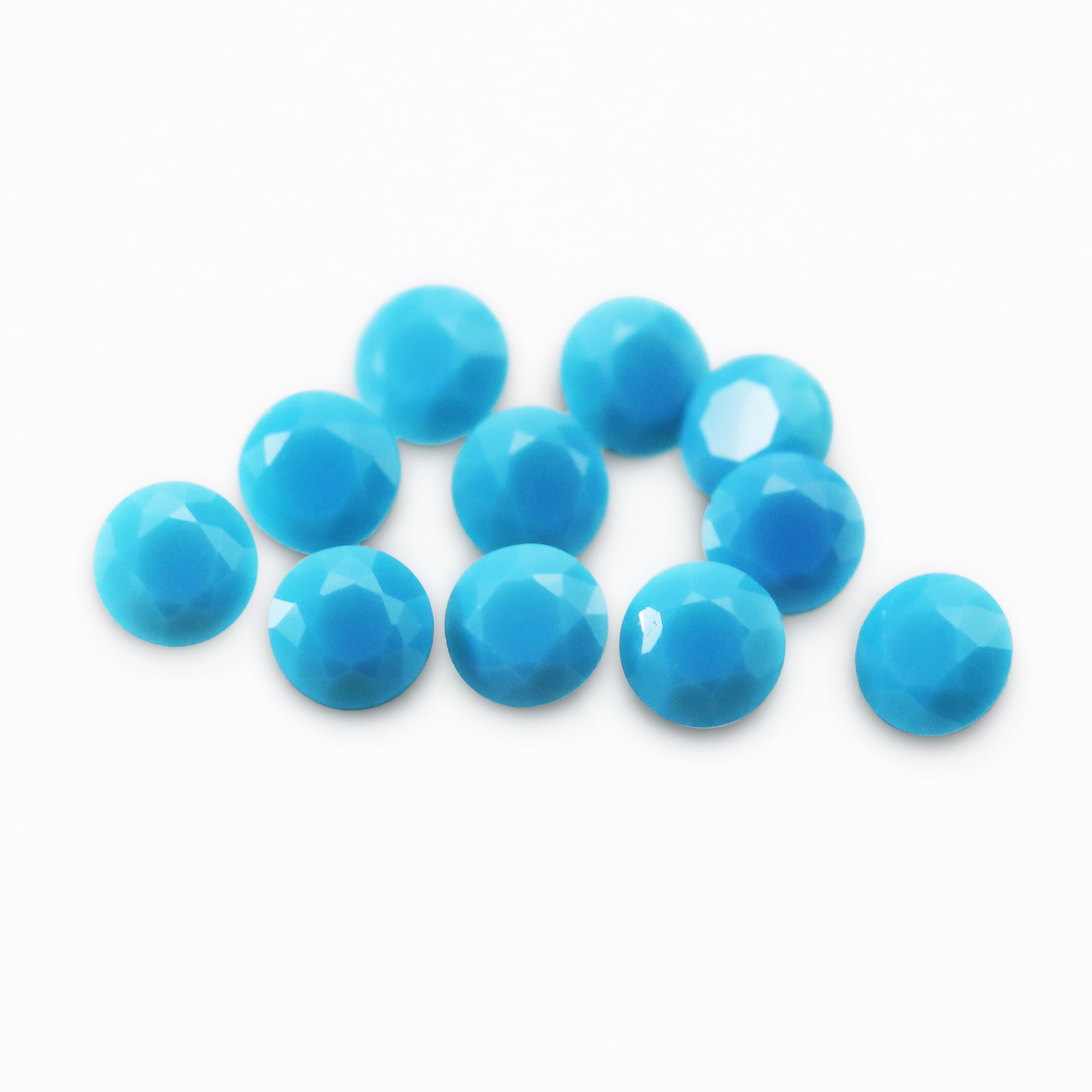 5Pcs January February April June August October November Imitation Birthstone Round Faceted Cubic Zirconia CZ Stone DIY Loose Stone Supplies 4110183-1