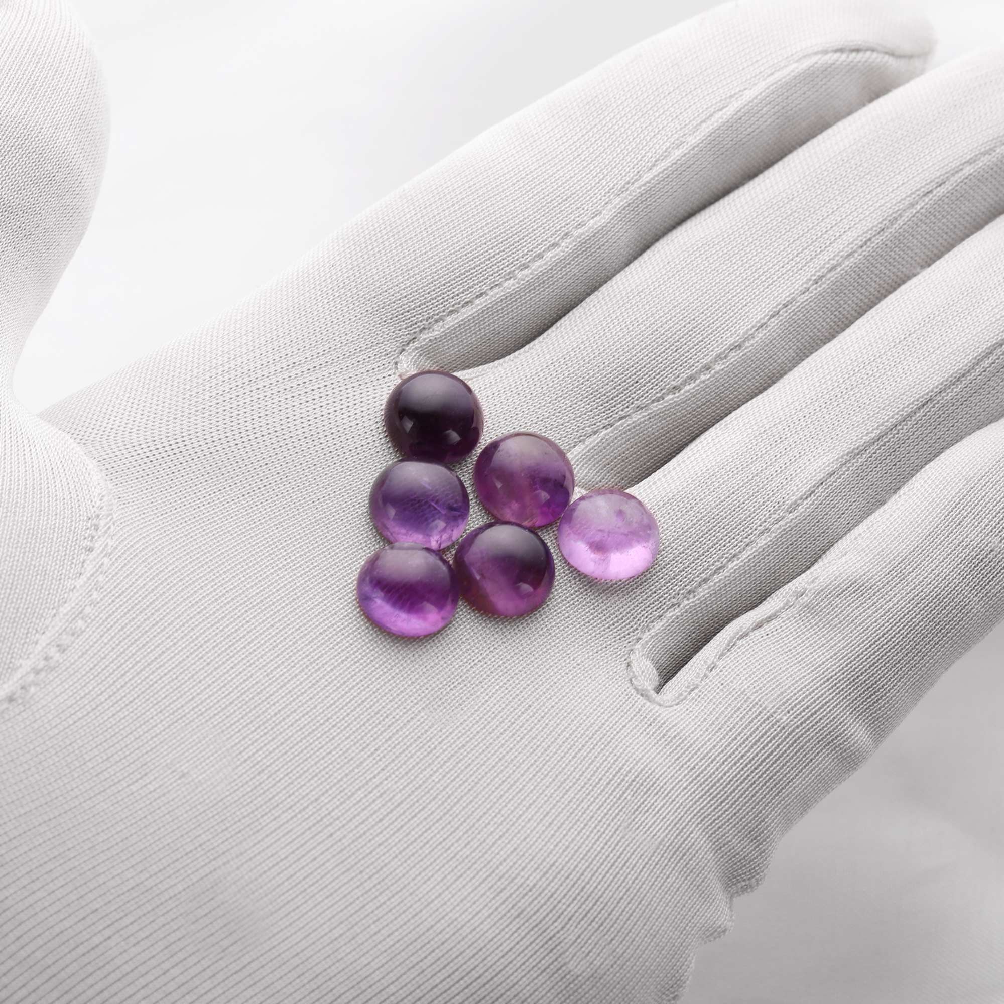 5Pcs 10MM Round Amethyst Cabochon,February Birthstone, Purple Semi Precious Gemstone DIY Jewelry Supplies 4110191 - Click Image to Close