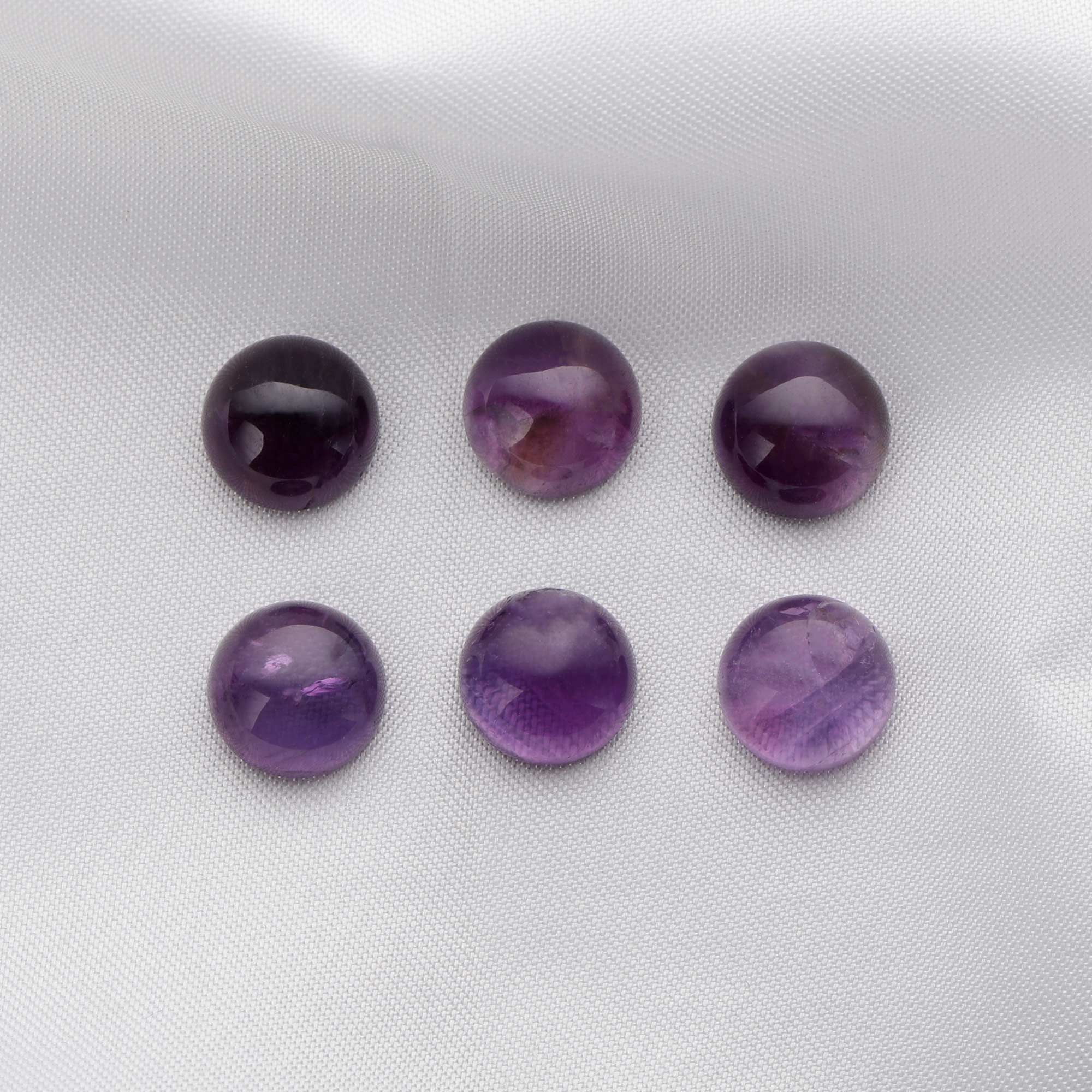 5Pcs 10MM Round Amethyst Cabochon,February Birthstone, Purple Semi Precious Gemstone DIY Jewelry Supplies 4110191 - Click Image to Close