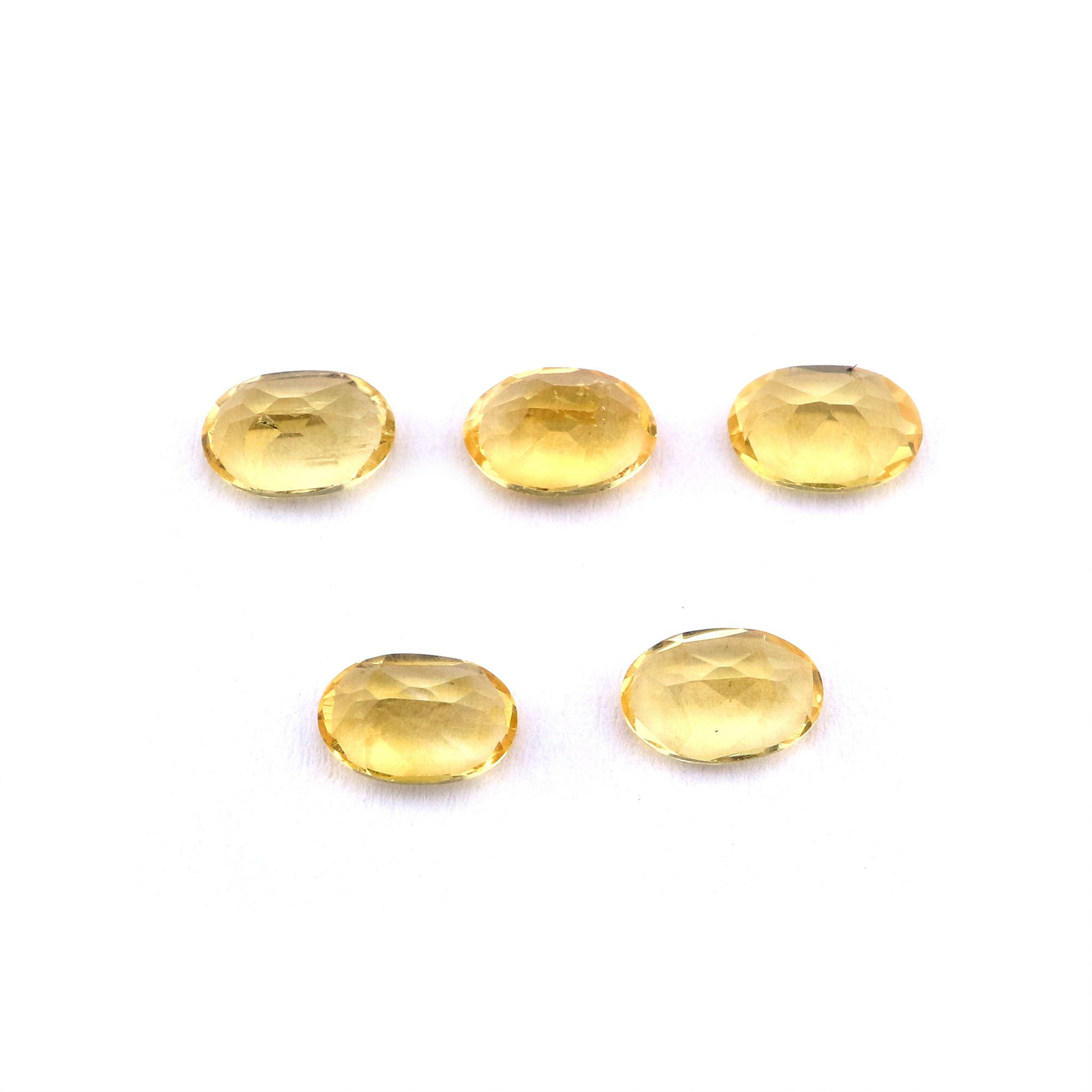 1Pcs Oval Yellow Citrine November Birthstone Faceted Cut Loose Gemstone Natural Semi Precious Stone DIY Jewelry Supplies 4120121 - Click Image to Close