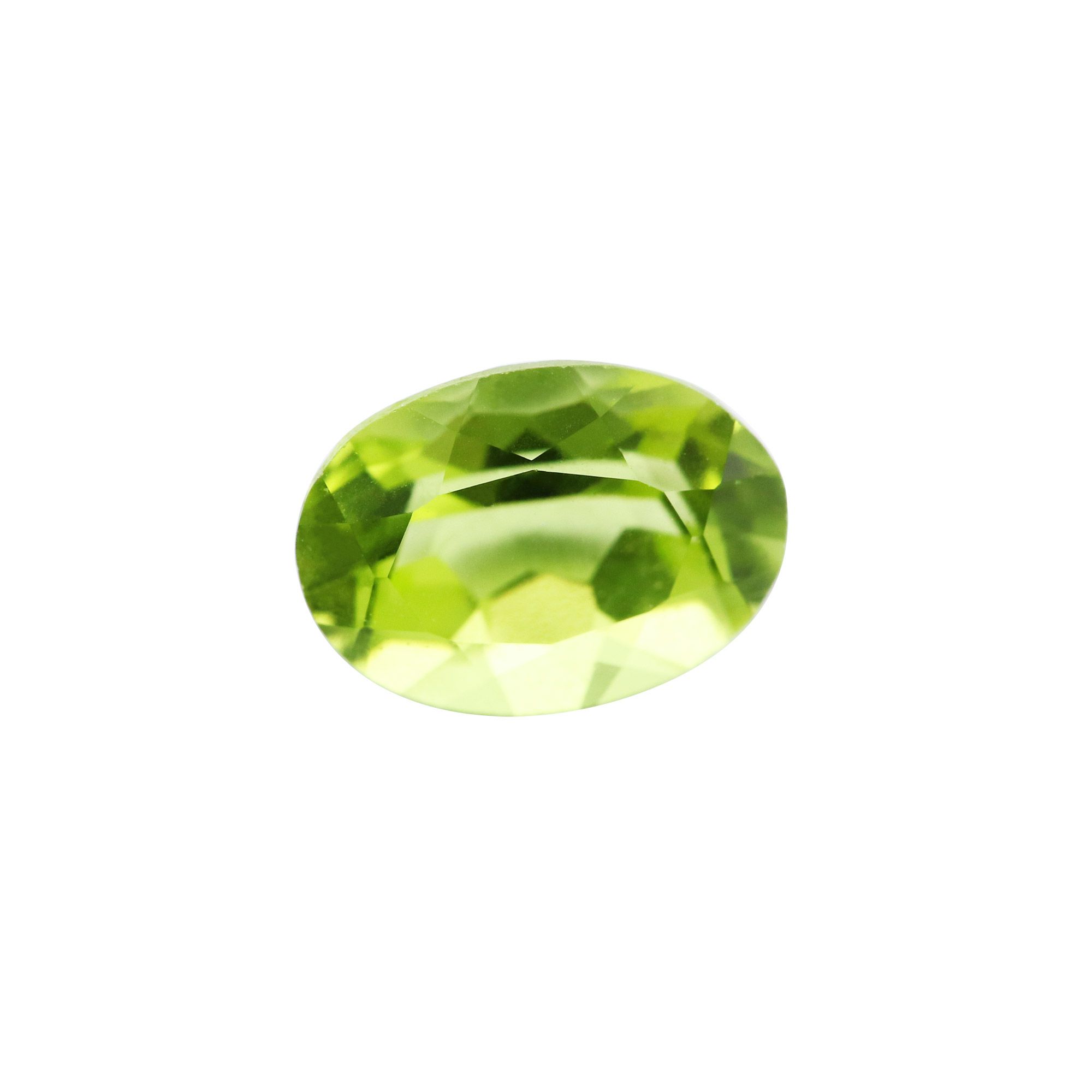 5Pcs Oval Green Peridot August Birthstone Faceted Cut Loose Gemstone Natural Semi Precious Stone DIY Jewelry Supplies 4120122 - Click Image to Close