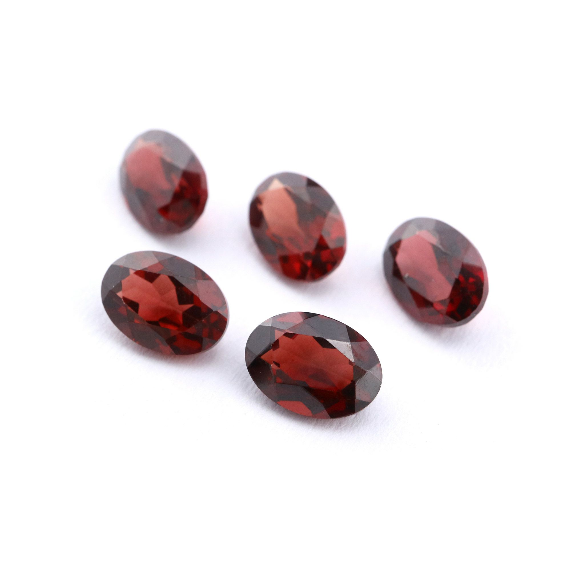1Pcs Oval Red Garnet January Birthstone Faceted Cut Loose Gemstone Natural Semi Precious Stone DIY Jewelry Supplies 4120124 - Click Image to Close