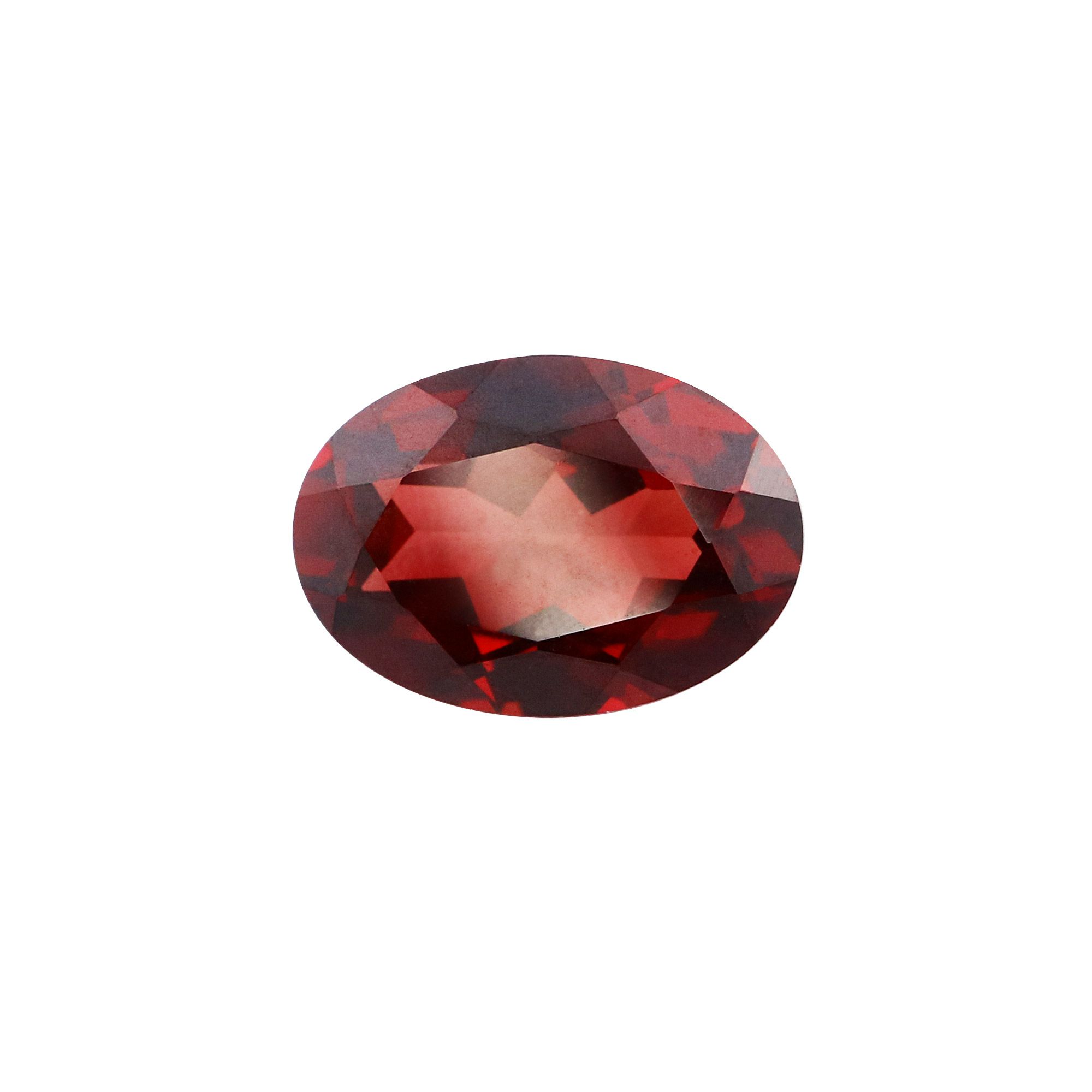5Pcs Oval Red Garnet January Birthstone Faceted Cut Loose Gemstone Natural Semi Precious Stone DIY Jewelry Supplies 4120124 - Click Image to Close