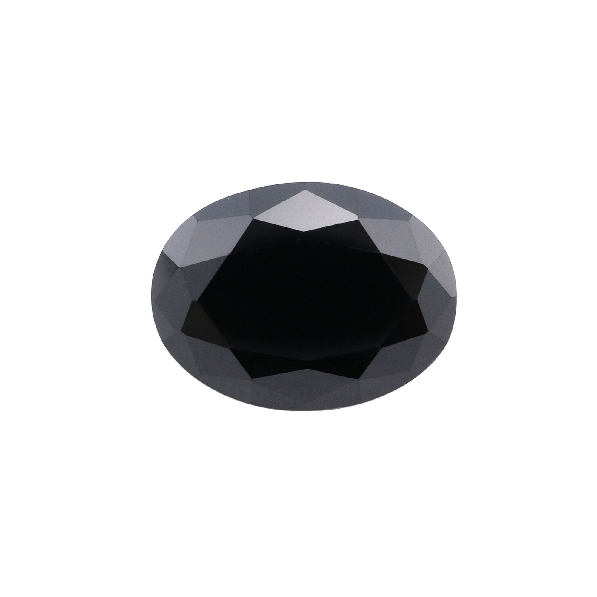 1Pcs Oval Black Spinel Faceted Cut Loose Gemstone Natural Semi Precious Stone DIY Jewelry Supplies 4120125