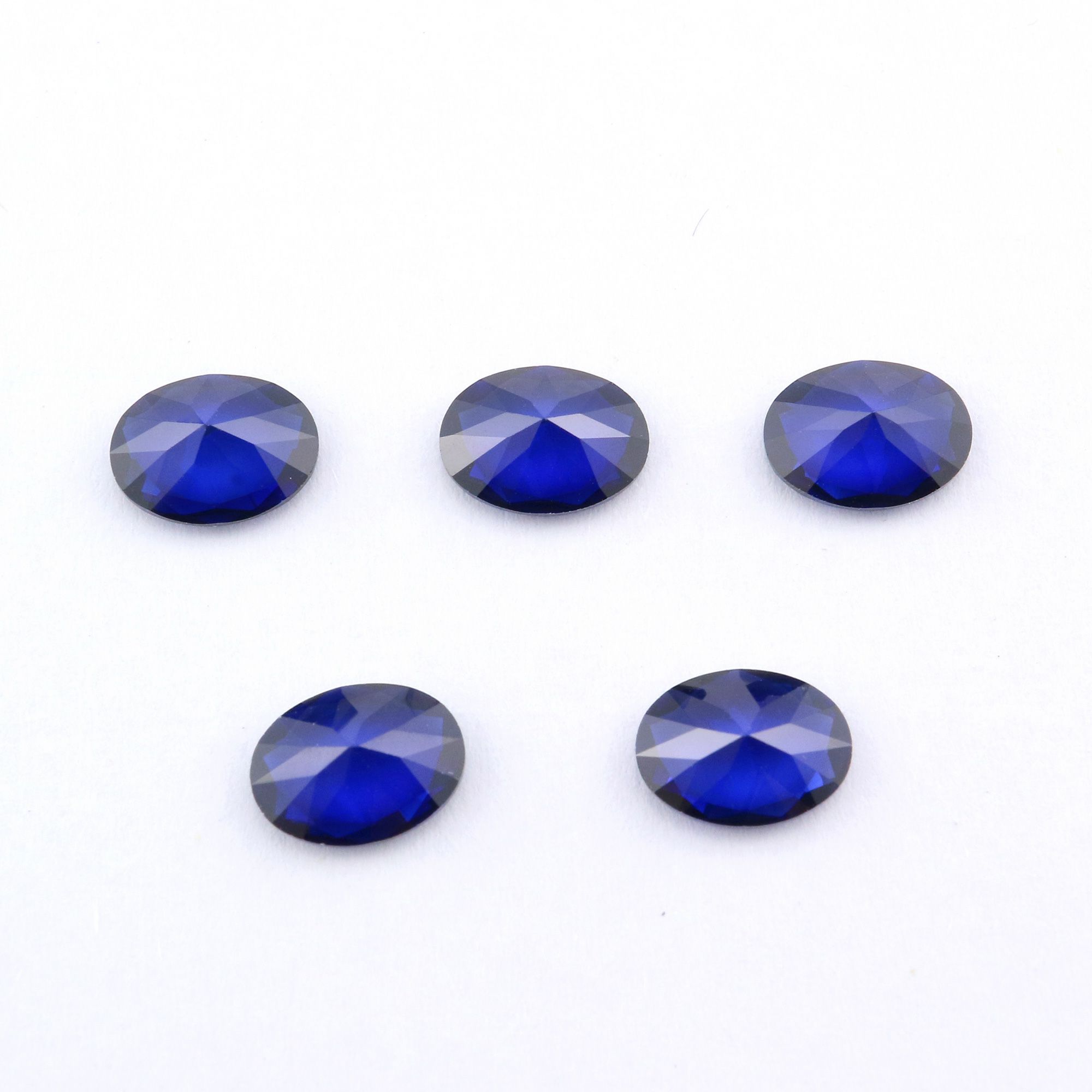 1Pcs Lab Created Oval Sapphire September Birthstone Blue Faceted Loose Gemstone DIY Jewelry Supplies 4120127 - Click Image to Close