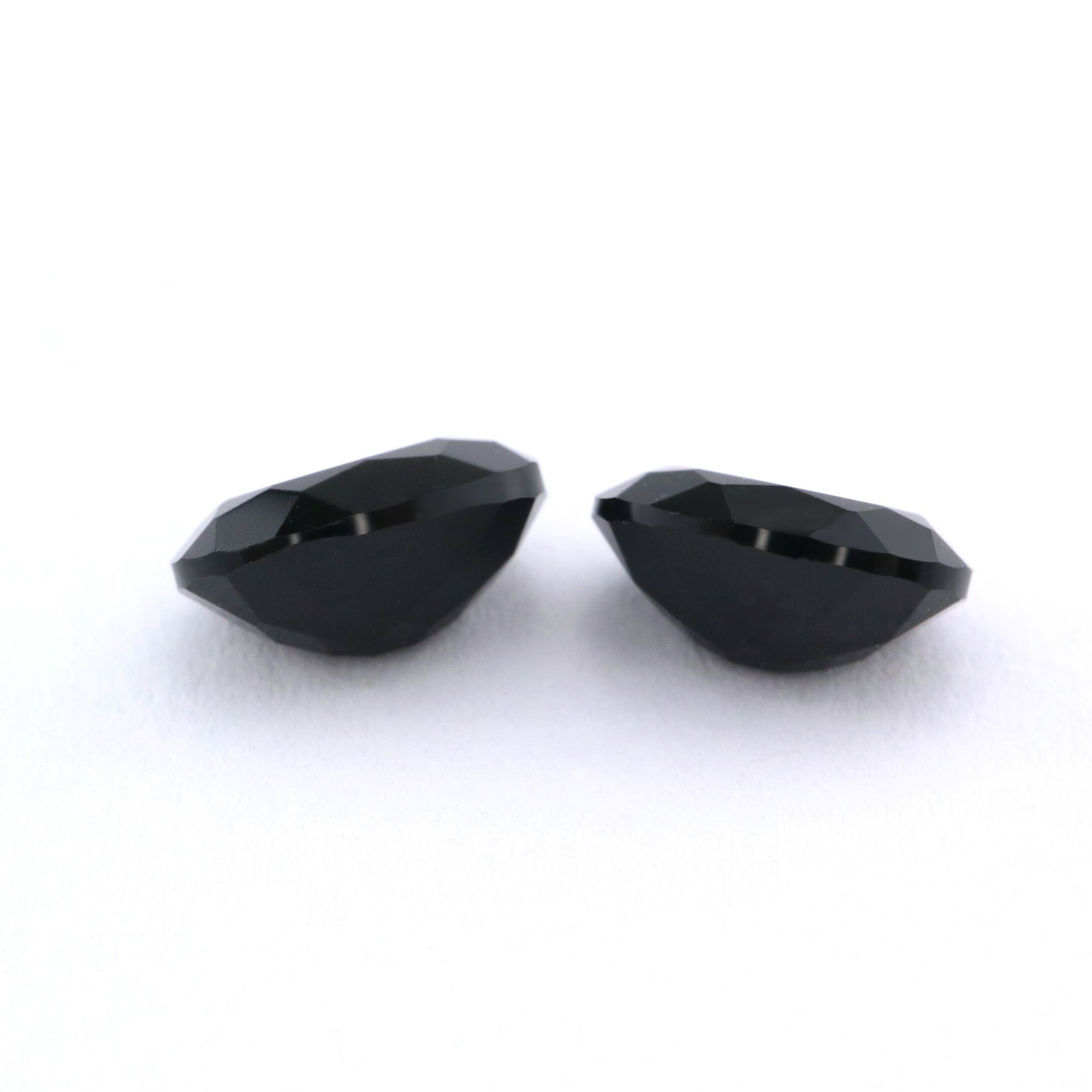 5Pcs Natural Oval Black Onyx Faceted Cut Loose Gemstone Nature Semi Precious Stone DIY Jewelry Supplies 4120129 - Click Image to Close