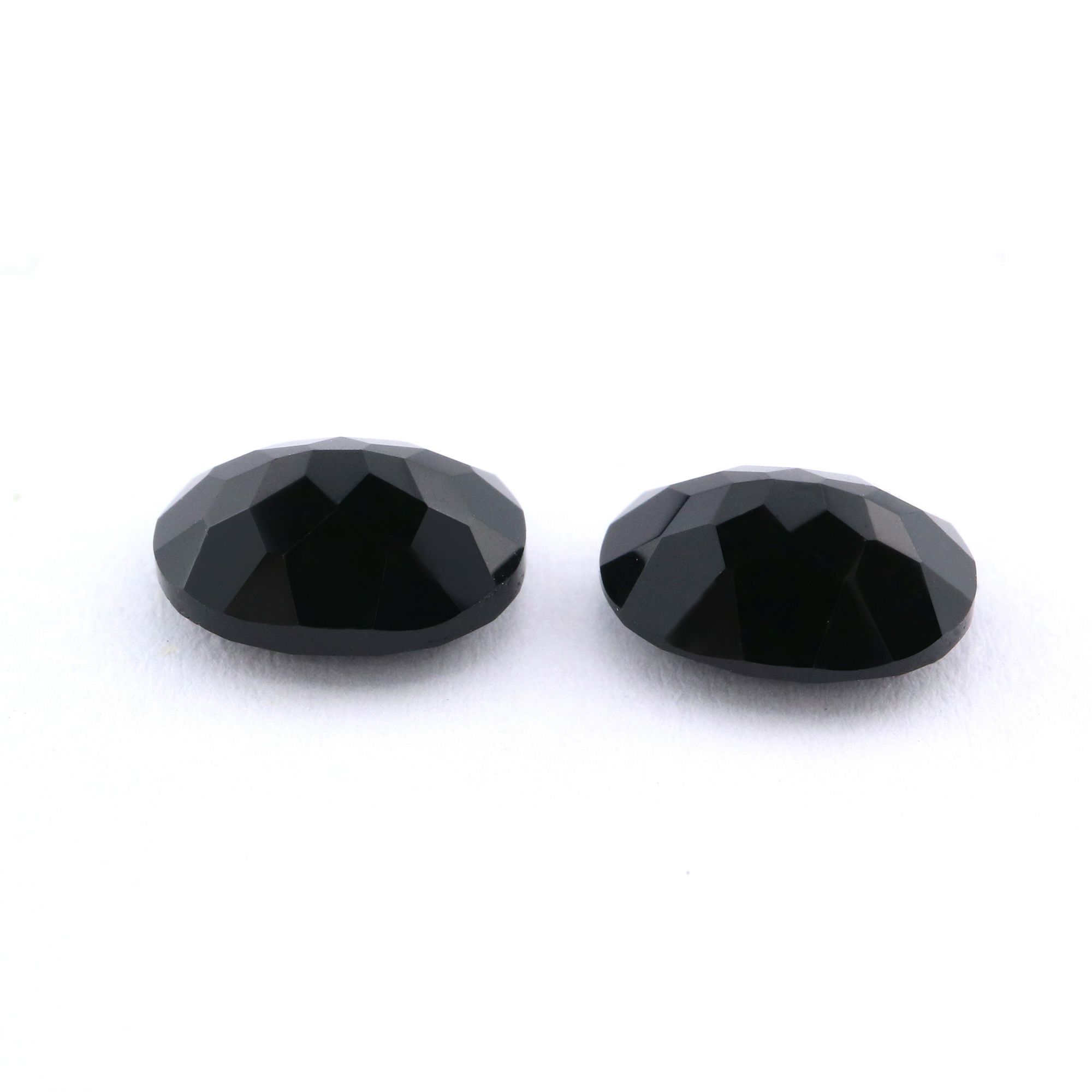 1Pcs Natural Oval Black Onyx Faceted Cut Loose Gemstone Nature Semi Precious Stone DIY Jewelry Supplies 4120129 - Click Image to Close