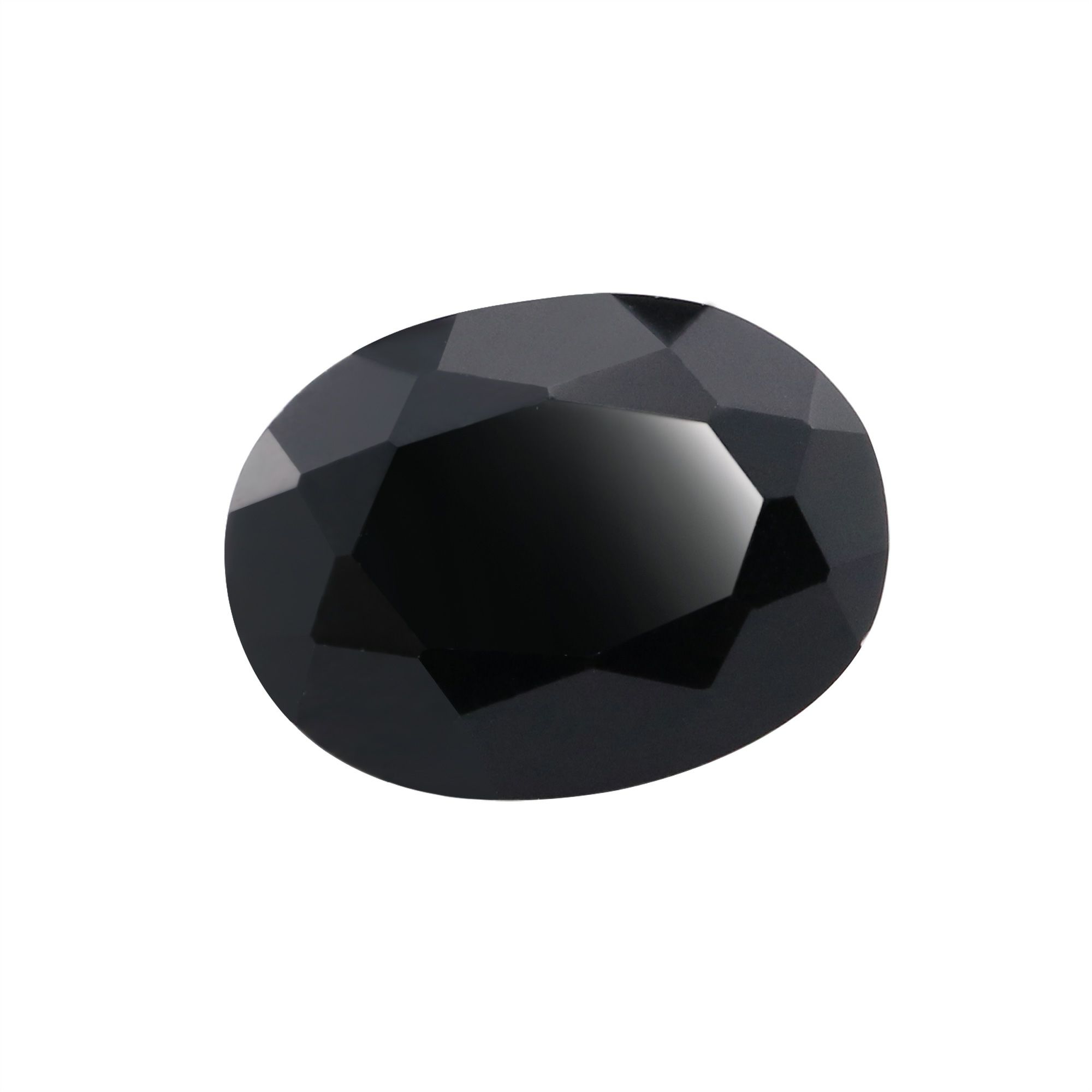 1Pcs Natural Oval Black Onyx Faceted Cut Loose Gemstone Nature Semi Precious Stone DIY Jewelry Supplies 4120129 - Click Image to Close