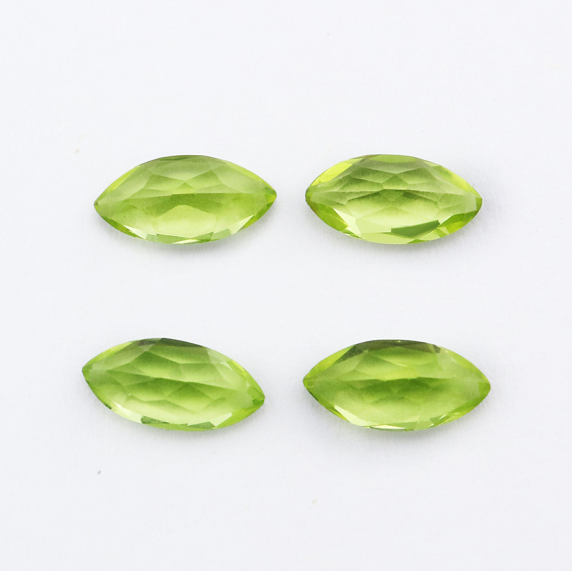 5Pcs Marquise Green Peridot August Birthstone Faceted Cut Loose Gemstone Natural Semi Precious Stone DIY Jewelry Supplies 4120130 - Click Image to Close