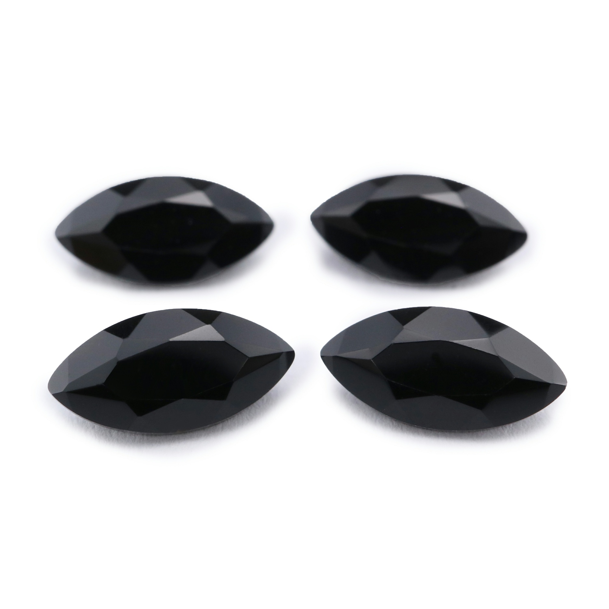 1Pcs Natural Marquise Black Onyx Faceted Cut Loose Gemstone Nature Semi Precious Stone DIY Jewelry Supplies 4120132 - Click Image to Close