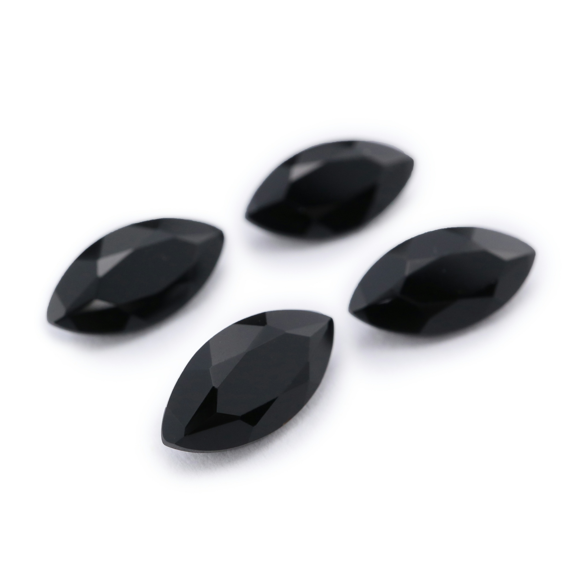 1Pcs Natural Marquise Black Onyx Faceted Cut Loose Gemstone Nature Semi Precious Stone DIY Jewelry Supplies 4120132 - Click Image to Close