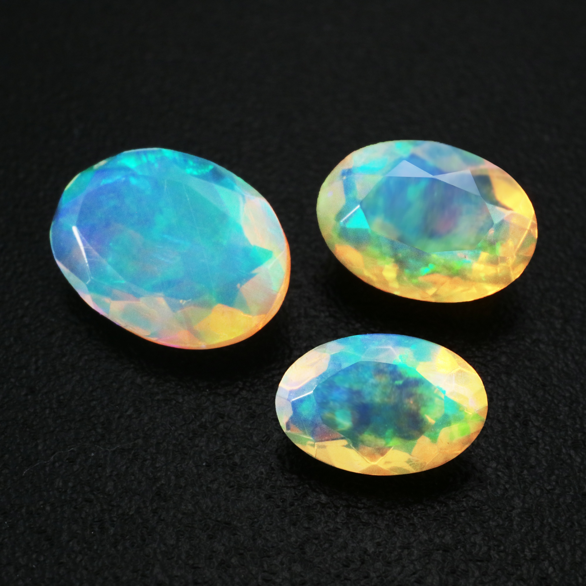 1Pcs Oval Africa Opal October Birthstone Color Changing Faceted Cut AAA Grade Loose Gemstone Natural Semi Precious Stone DIY Jewelry Supplies 4120133 - Click Image to Close