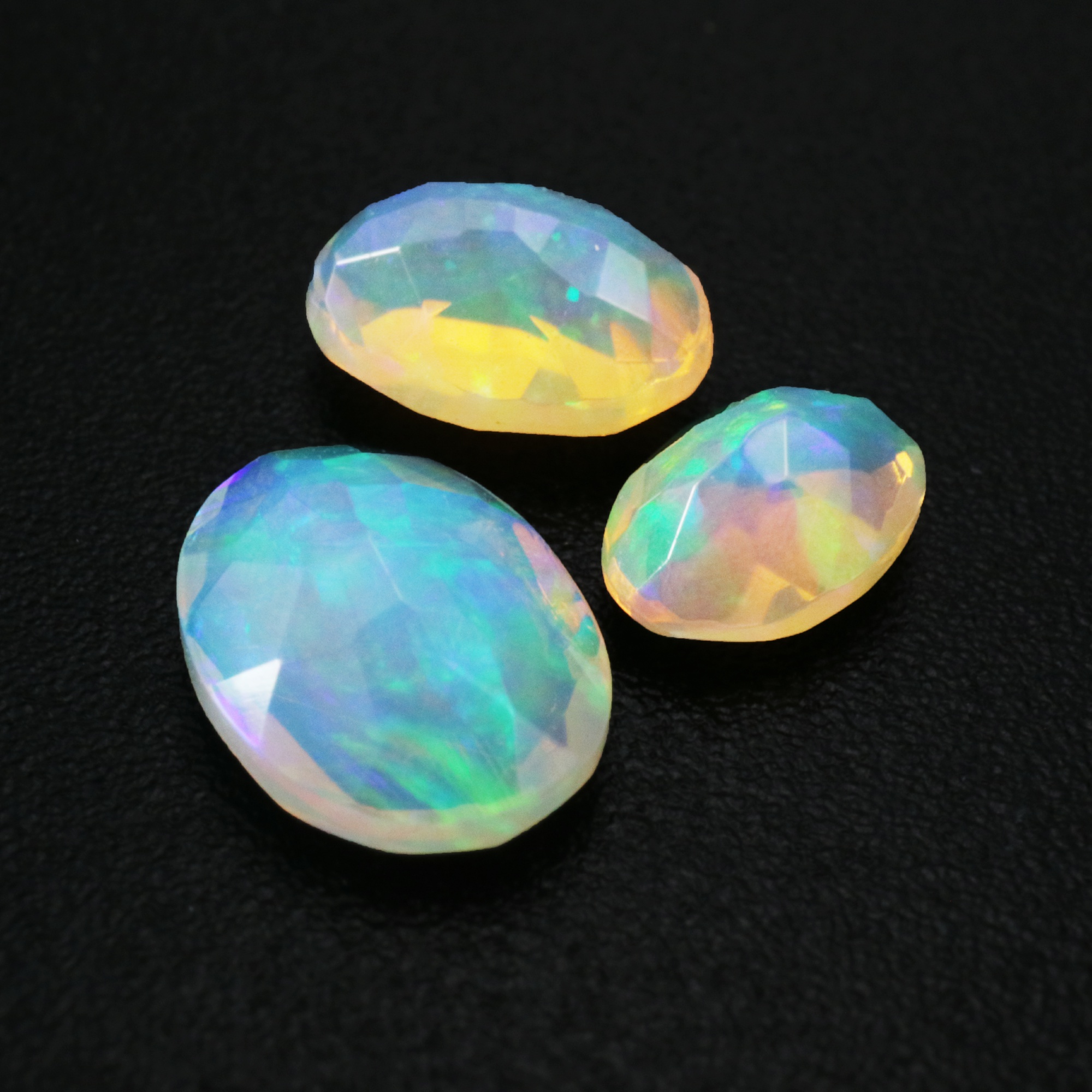 1Pcs Oval Africa Opal October Birthstone Color Changing Faceted Cut AAA Grade Loose Gemstone Natural Semi Precious Stone DIY Jewelry Supplies 4120133 - Click Image to Close