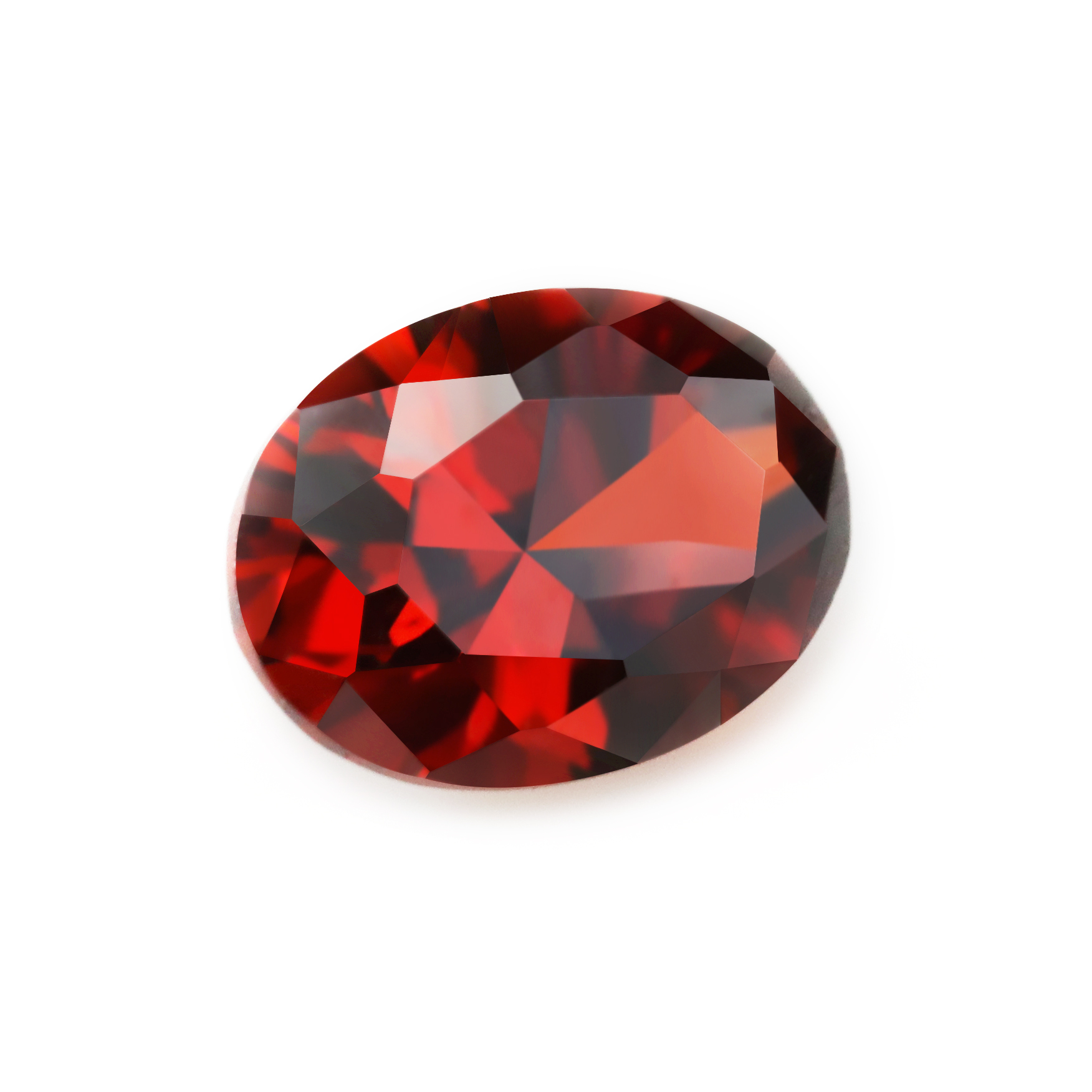 5Pcs January February April June August October November Imitation Garnet Birthstone Oval Faceted Cubic Zirconia CZ Stone DIY Loose Stone Supplies 4120142-1 - Click Image to Close