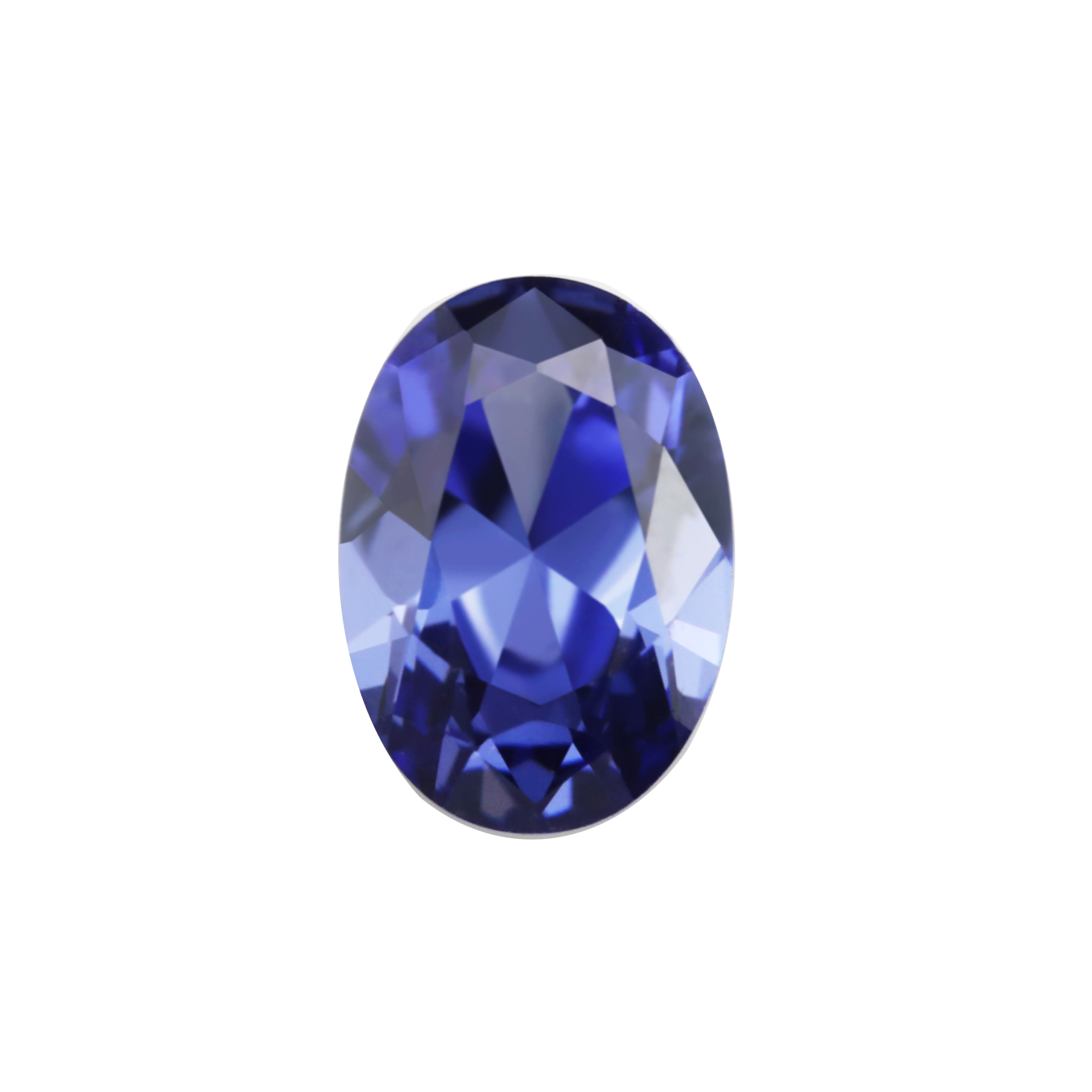 5Pcs March May December Imitation Garnet Birthstone Oval Faceted Cubic Zirconia CZ Stone DIY Loose Stone Supplies 4120142-2