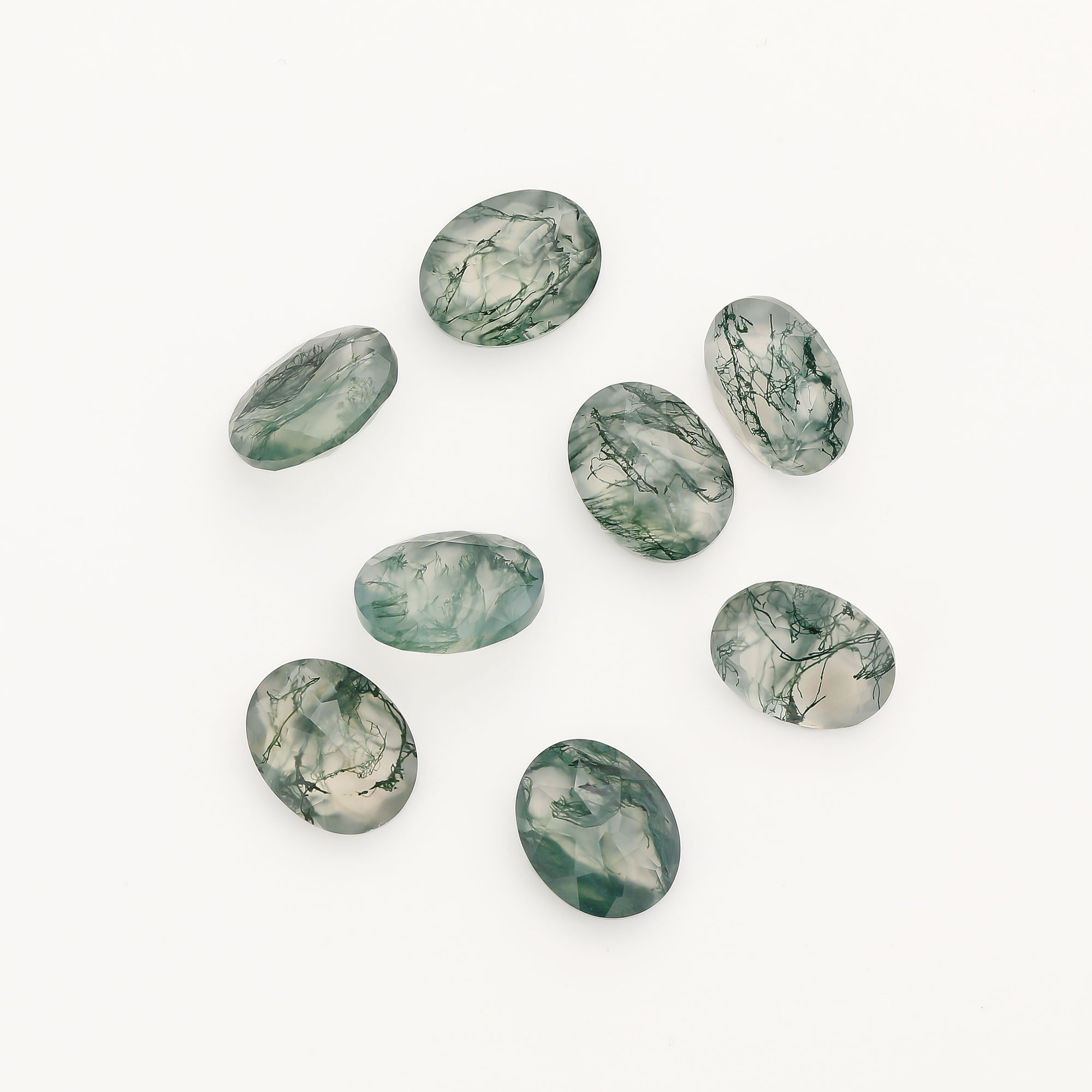 1Pcs 7x9MM Green Moss Agate Oval Faceted Nature Stone,Semi-precious Gemstone,Unique Gemstone,DIY Jewelry Supplies 4120143 - Click Image to Close