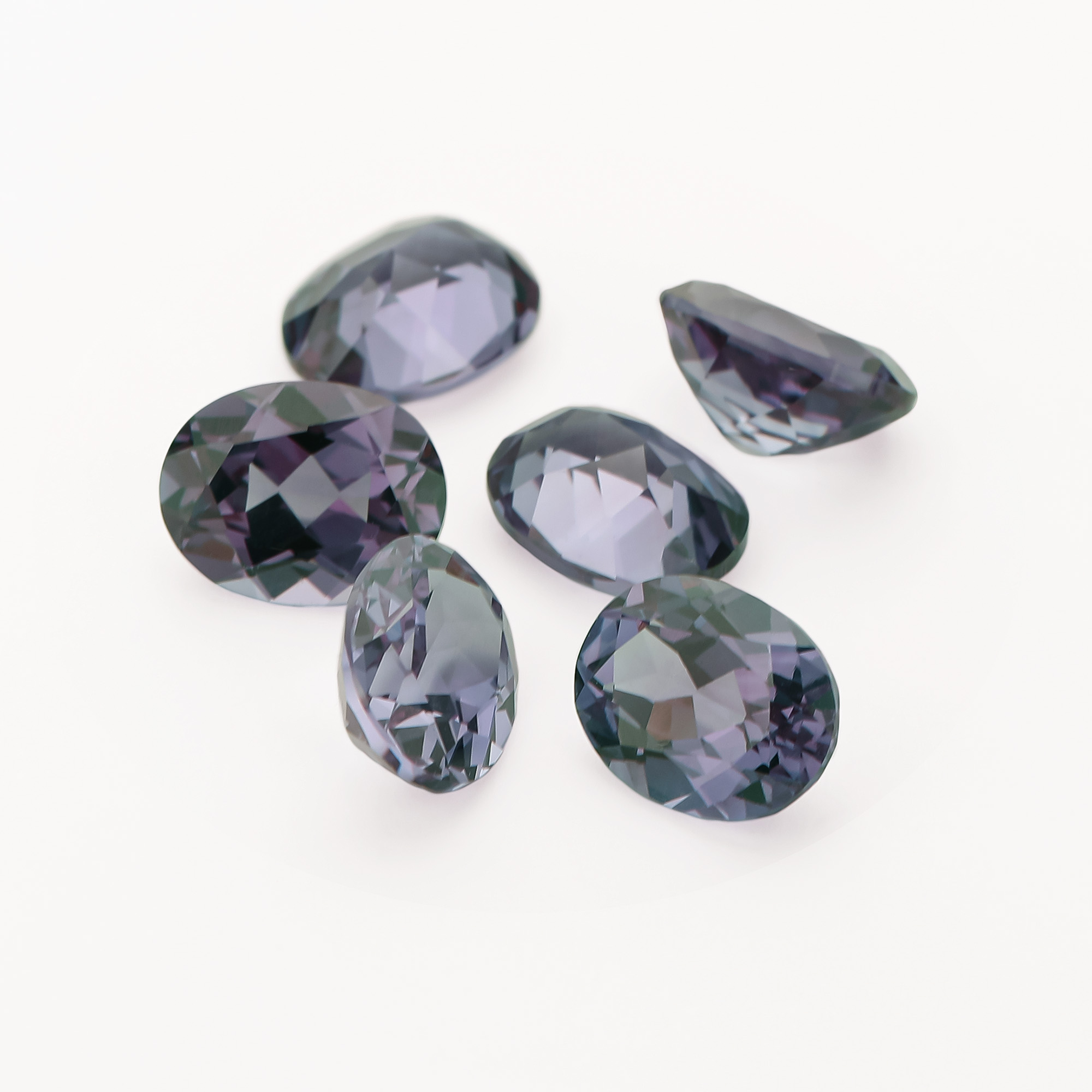 1pcs Simulated Alexandrite Oval Faceted Stone,Color Change Stone,June Birthstone,Unique Gemstone,Loose Stone,DIY Jewelry Supplies 4120145 - Click Image to Close